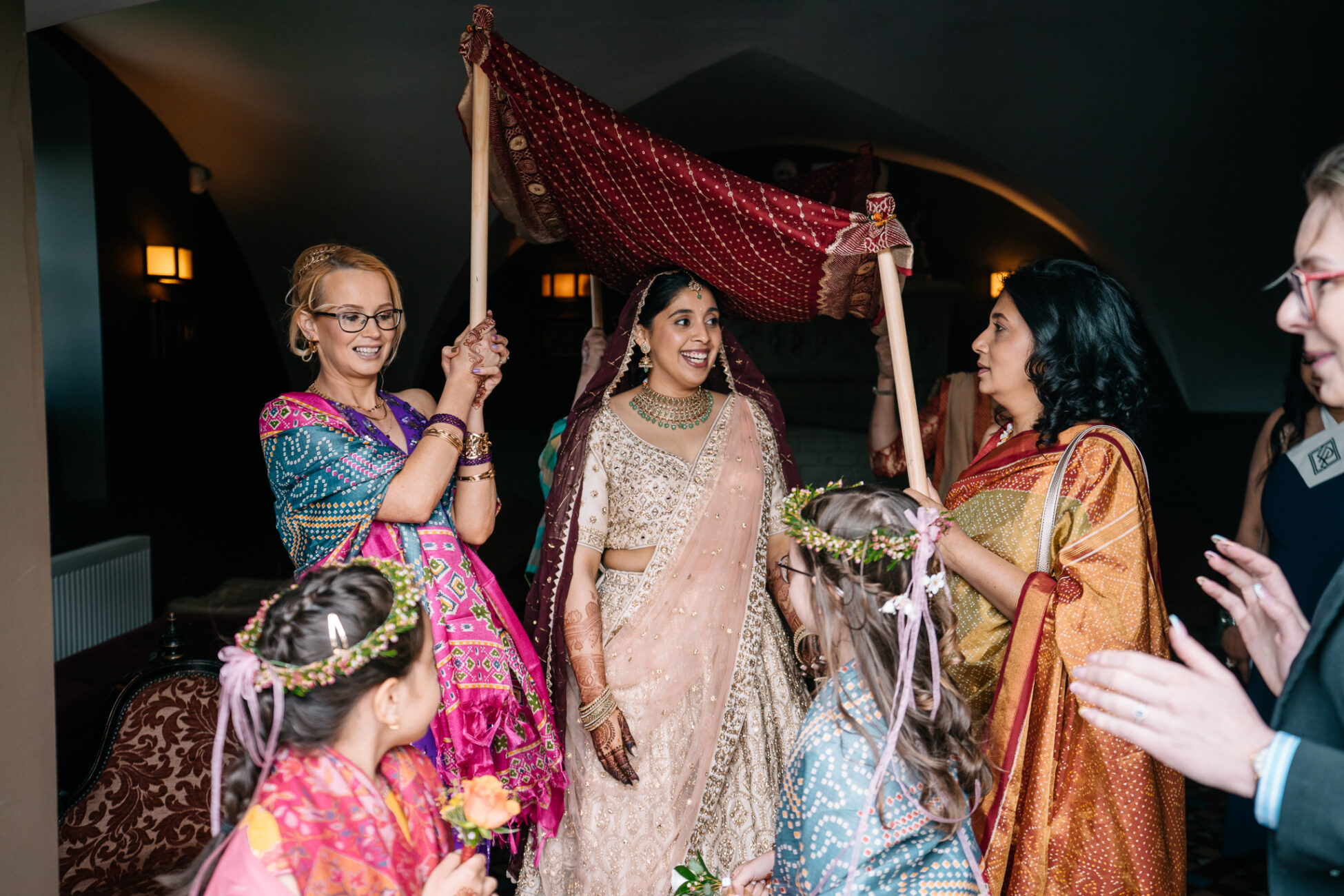 A group of women in traditional dress