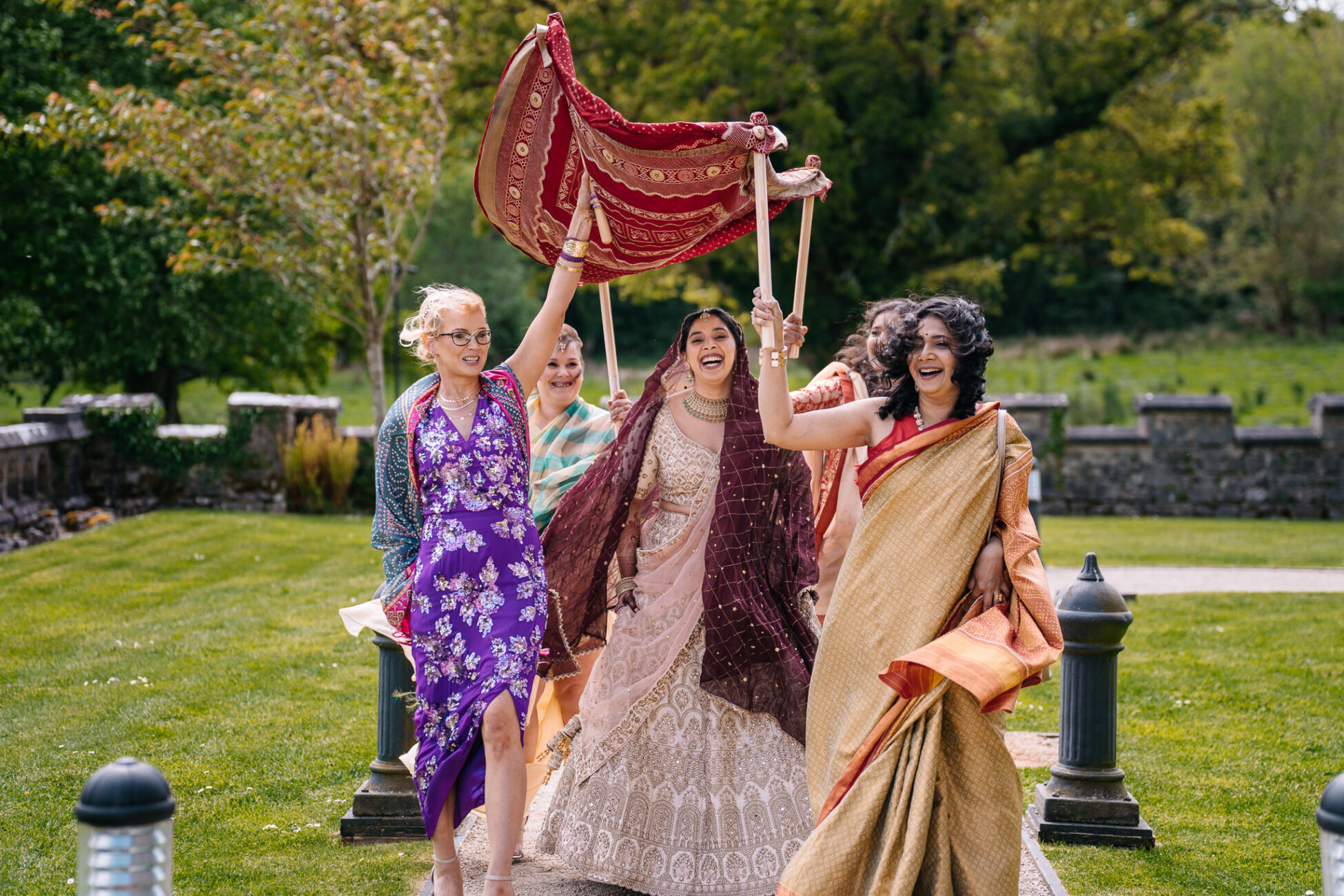 A group of women in traditional dress