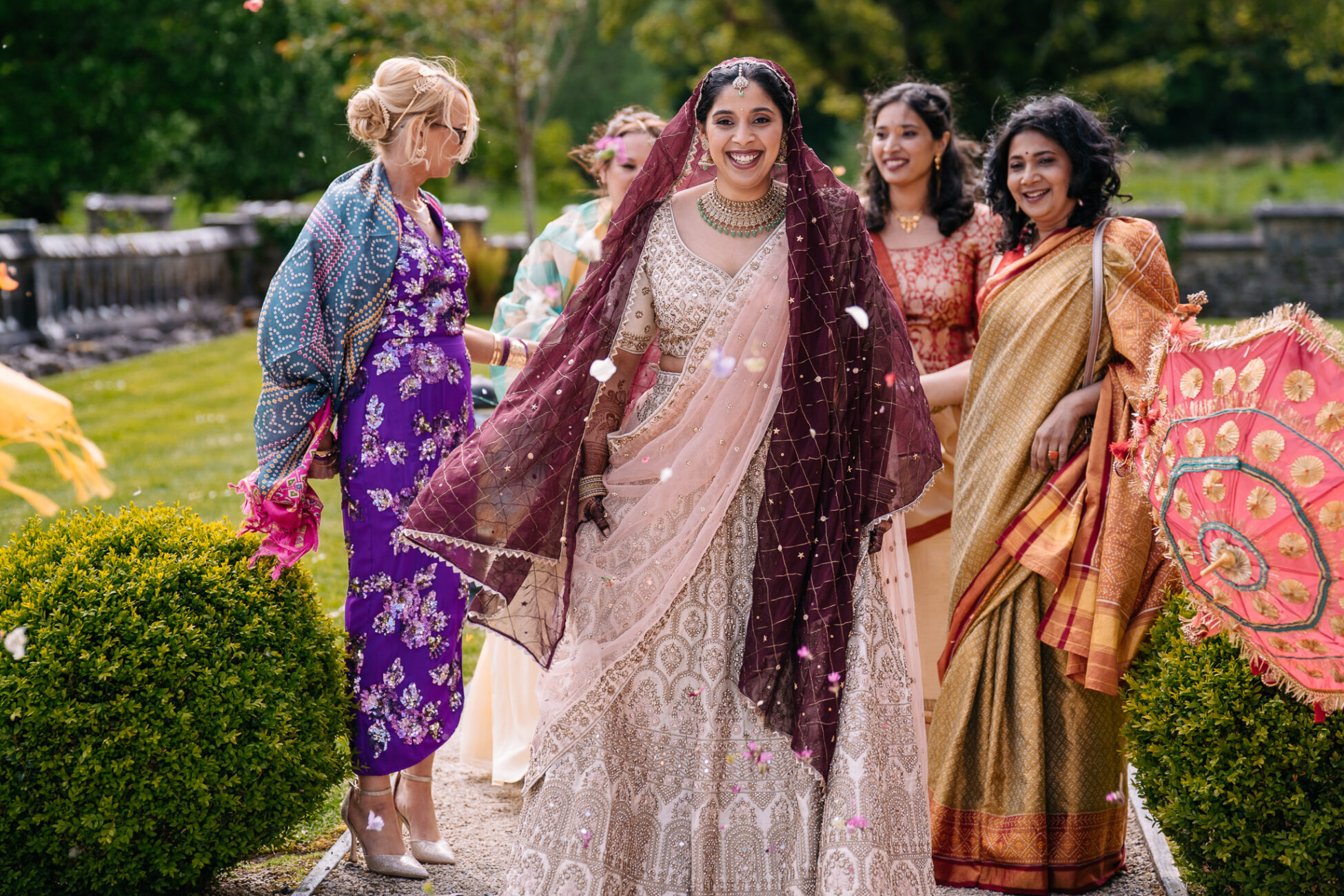 A group of women in traditional dress