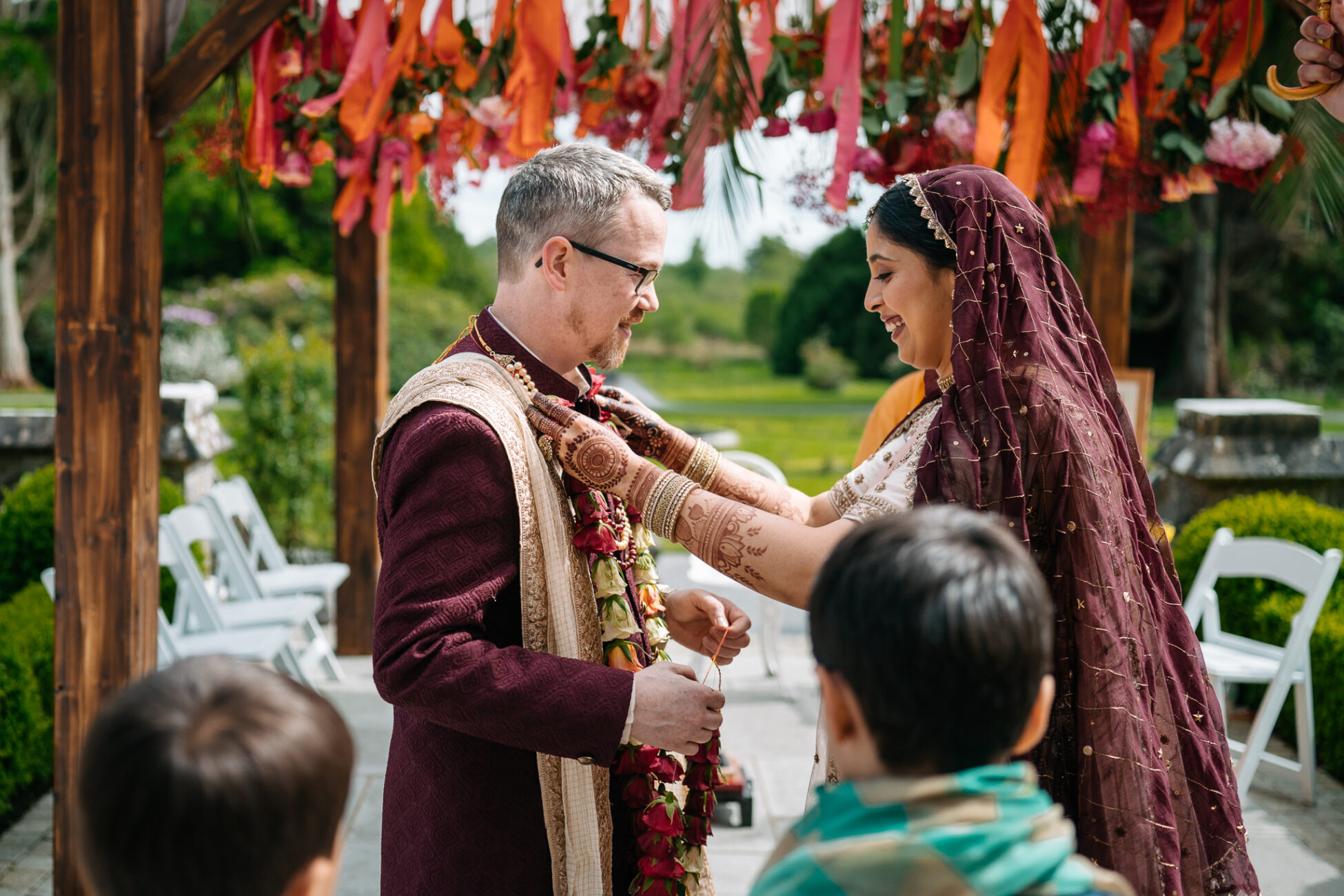 A man and woman holding hands