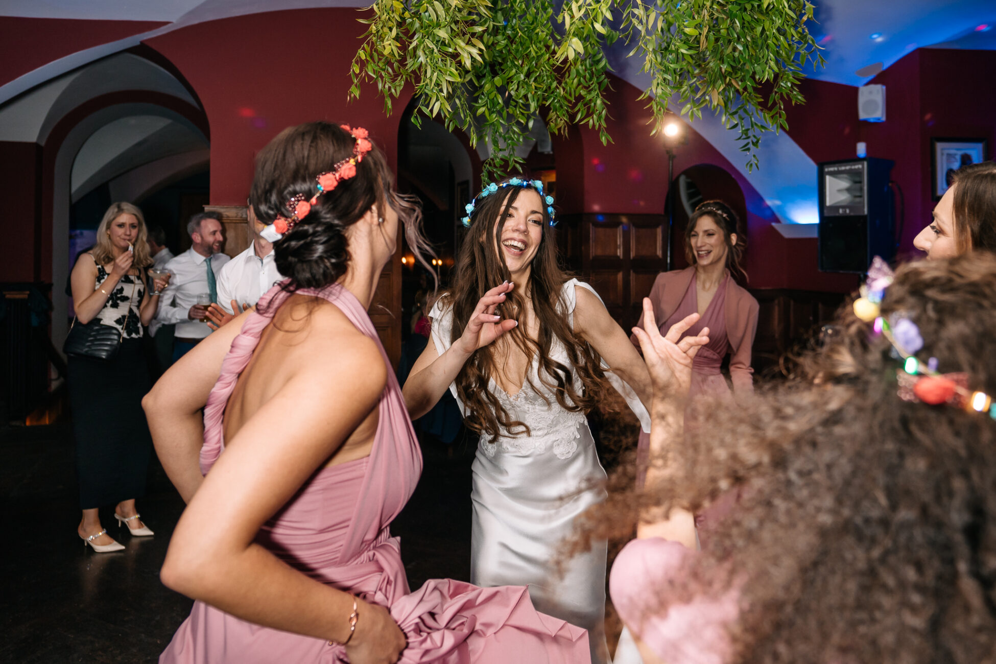 A group of women dancing