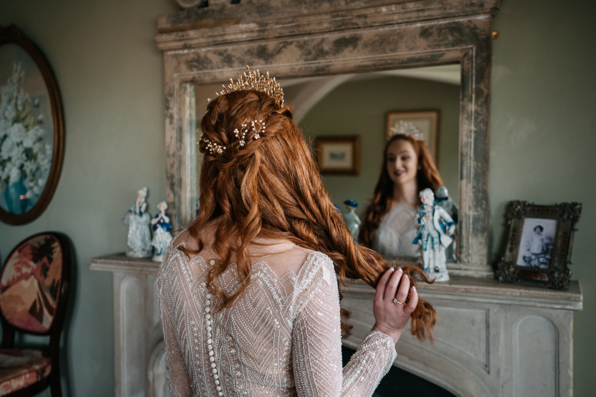 A woman wearing a crown