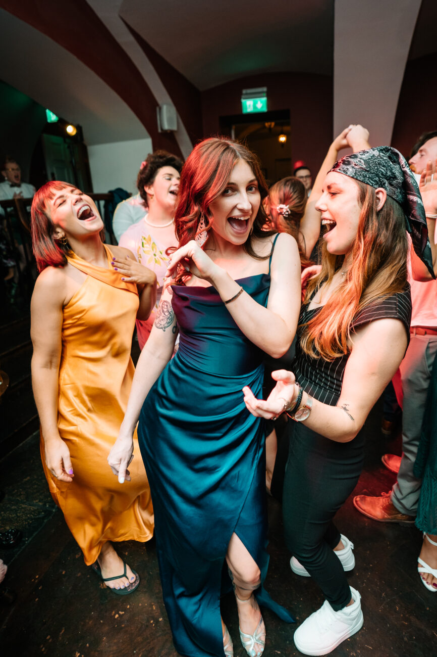 A group of women dancing