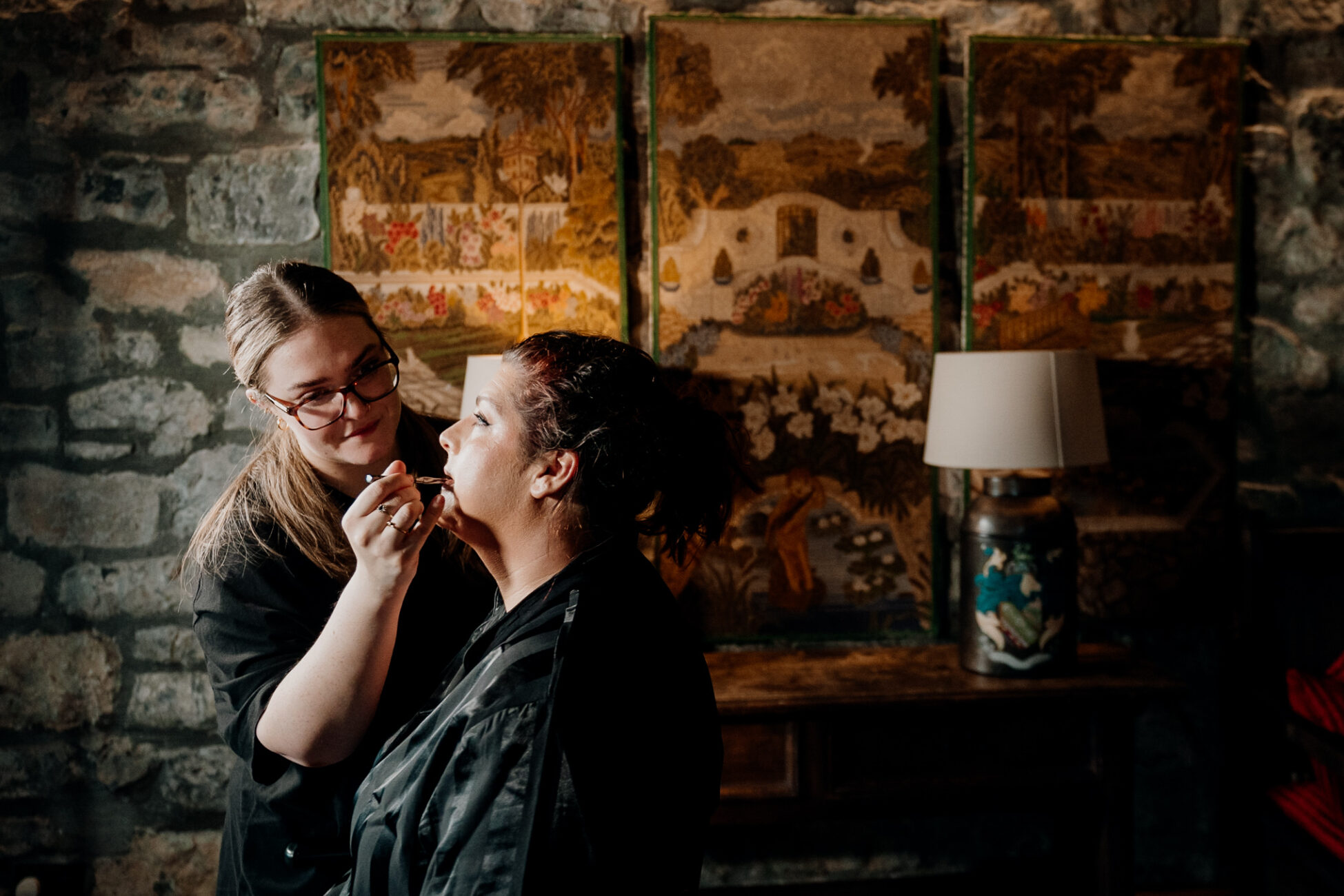 A man and woman kissing