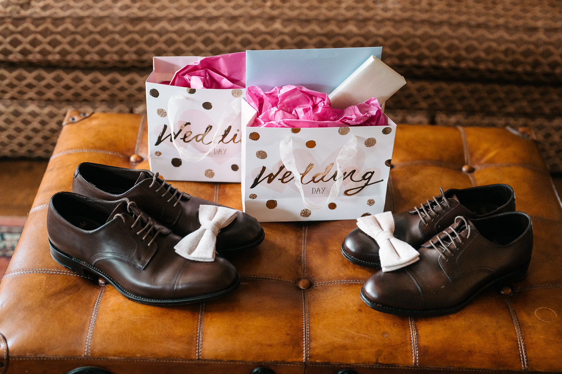 A group of shoes and a box