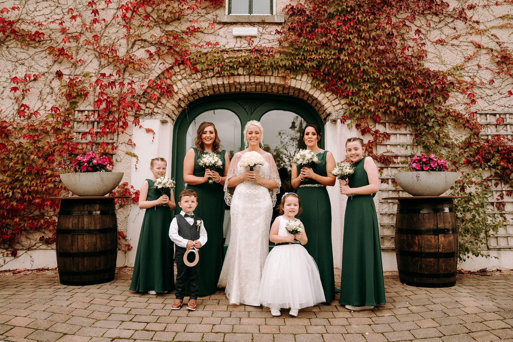 bride and bridesmaids