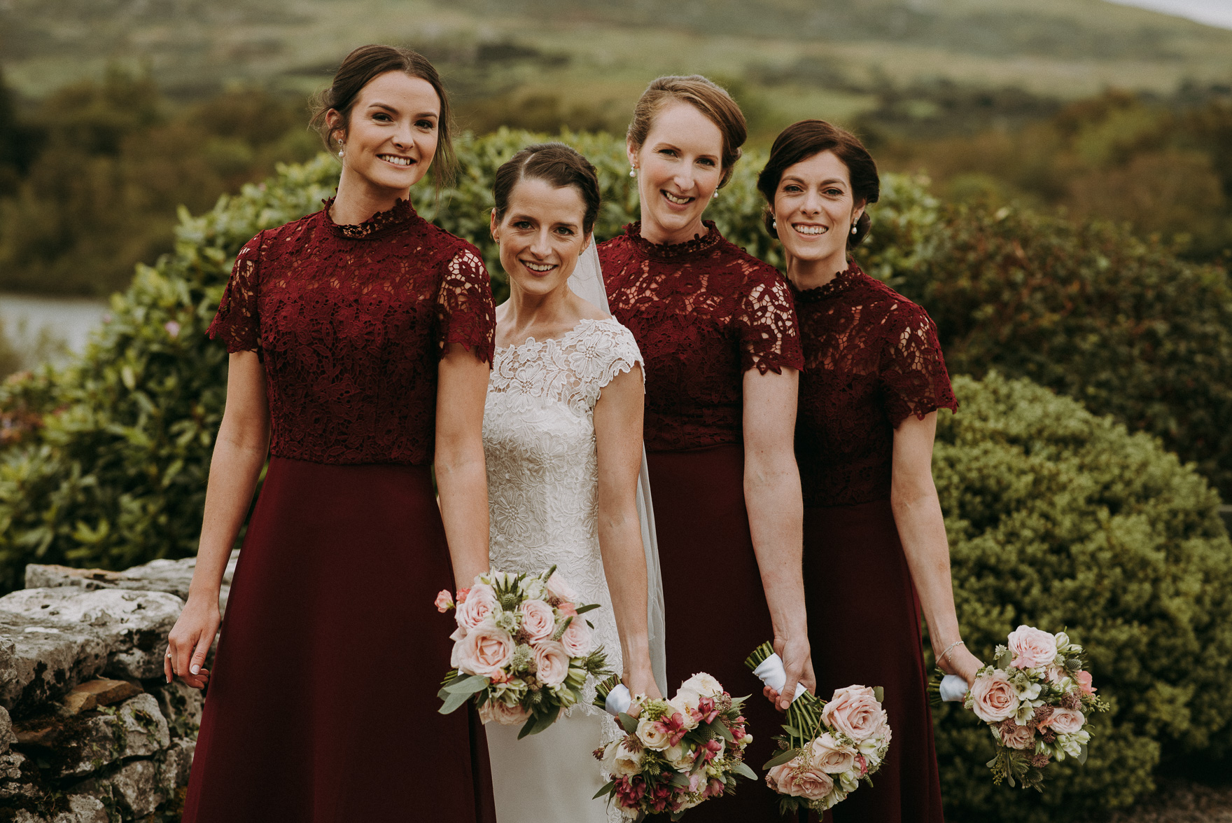 color blood red wedding dresses