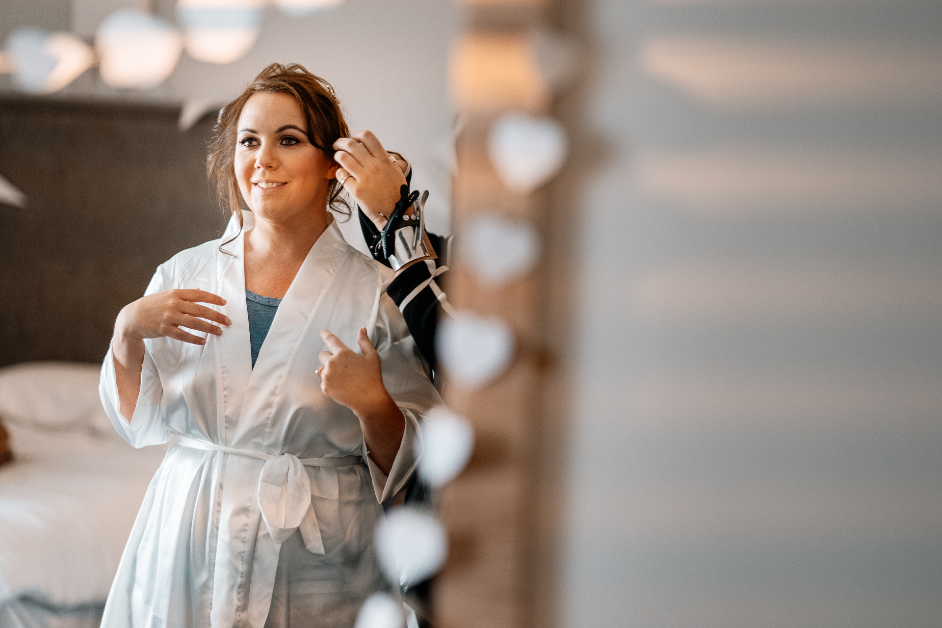 A person in a white coat