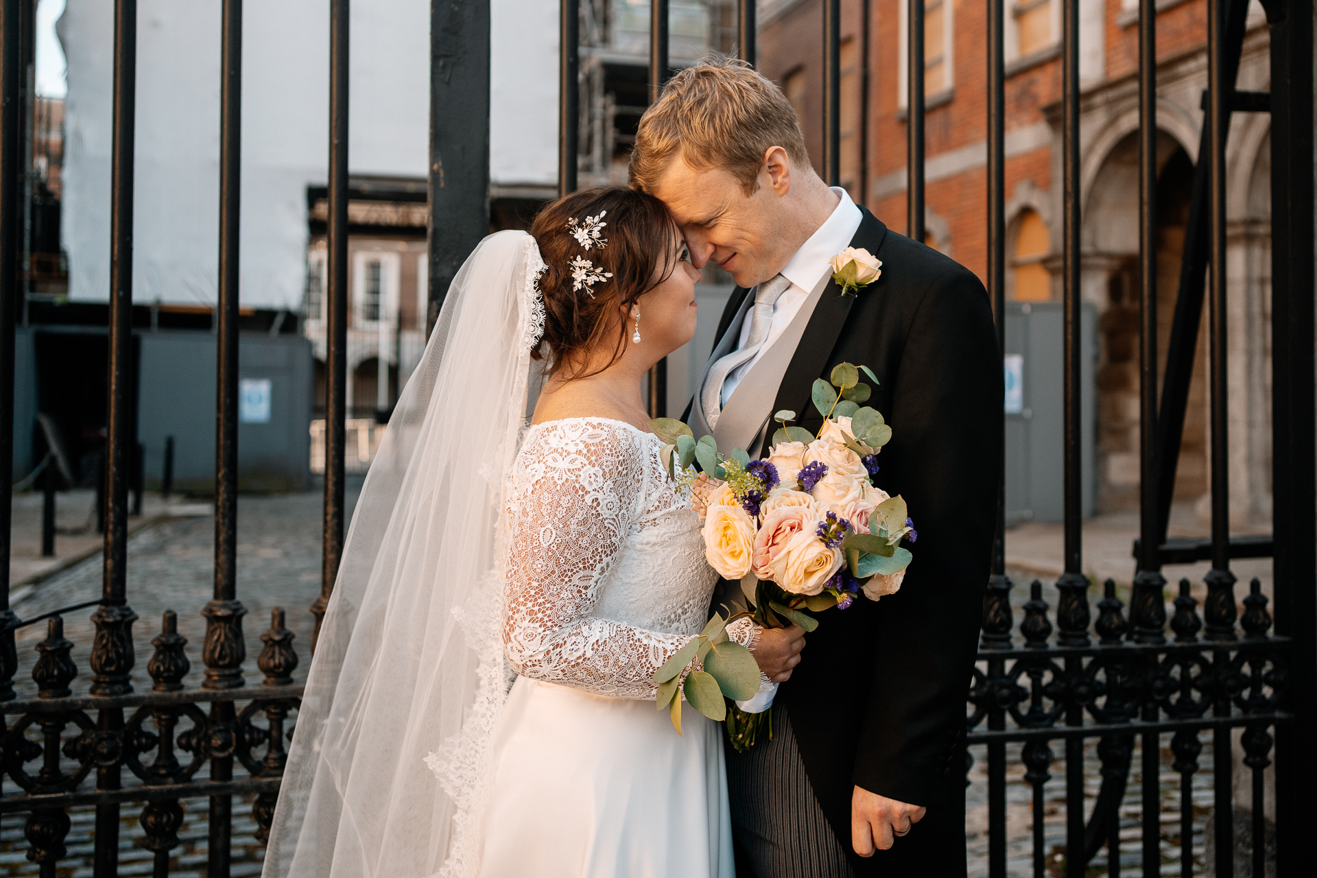 A man and woman kissing