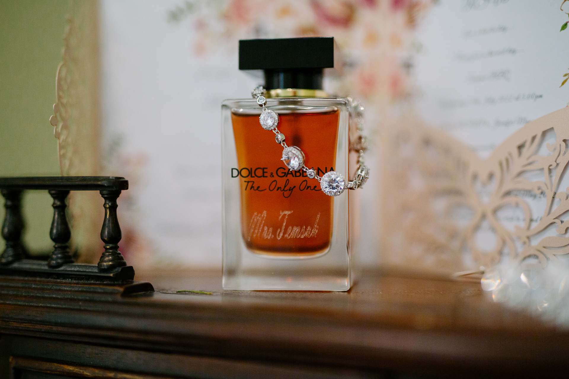 A bottle of perfume