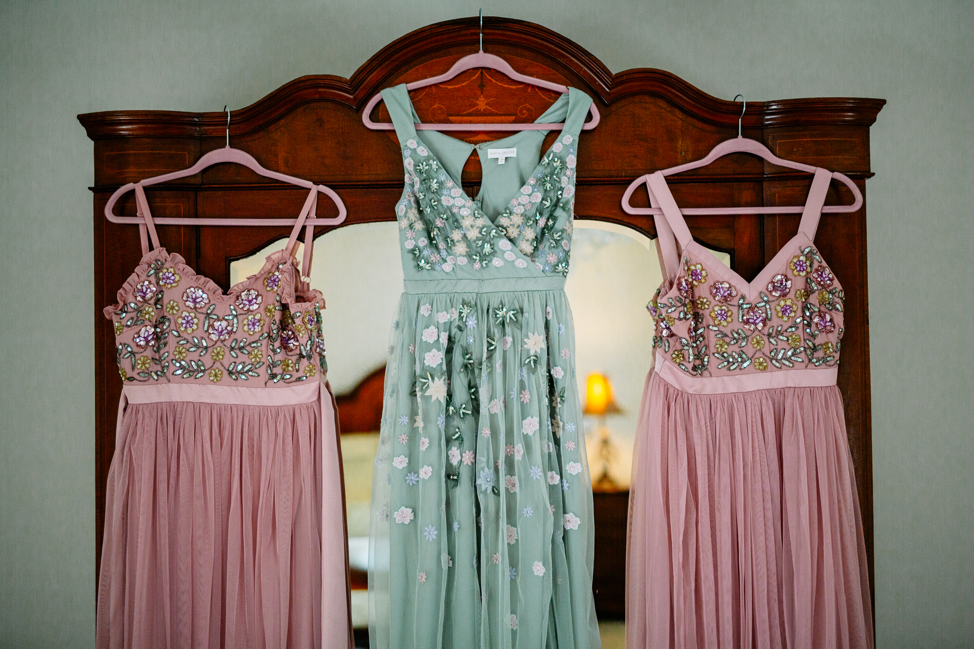 Dresses on a rack