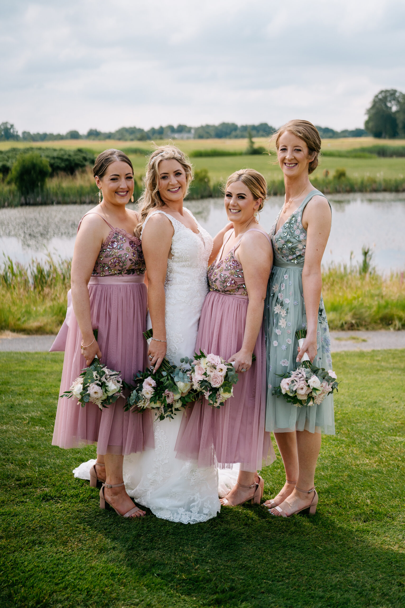 A group of women posing for a picture