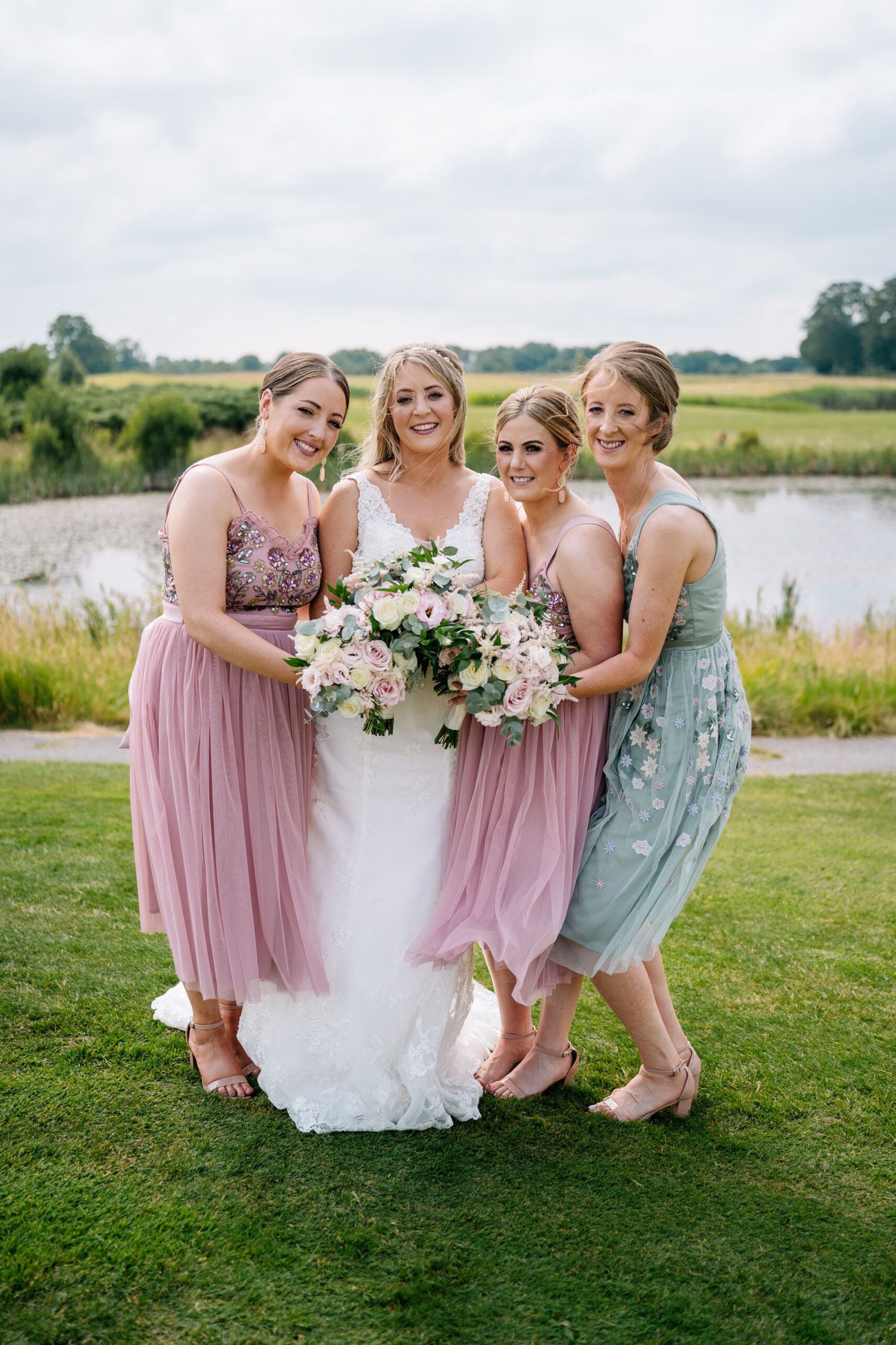 A group of women posing for a picture