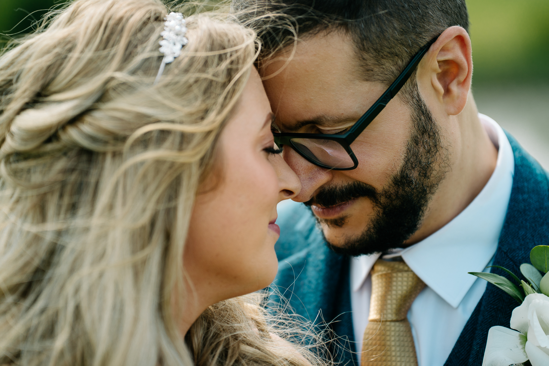 A man and woman kissing