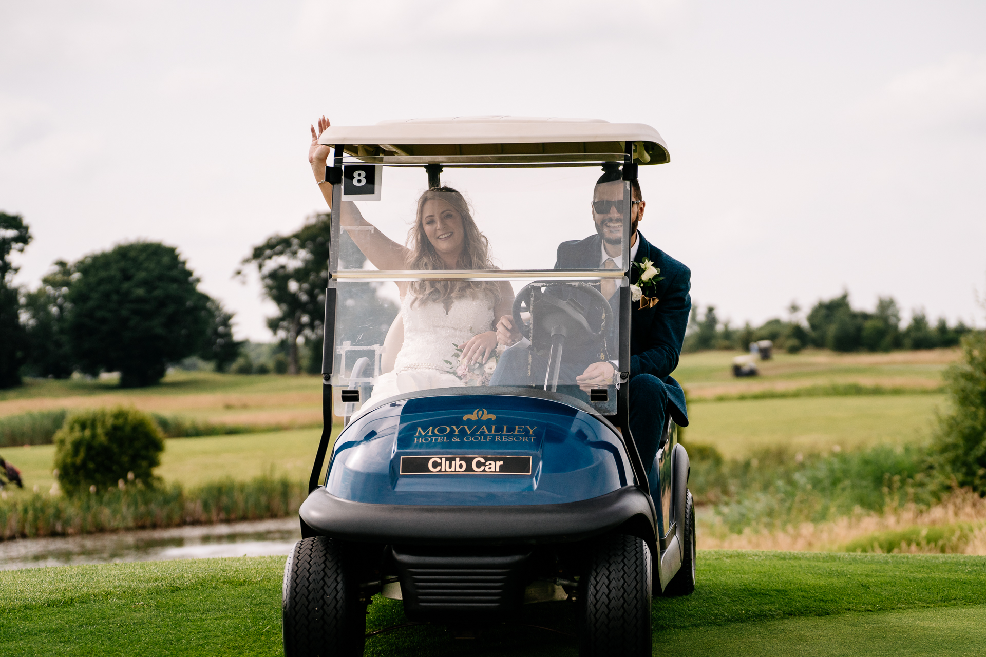 A man and woman in a car