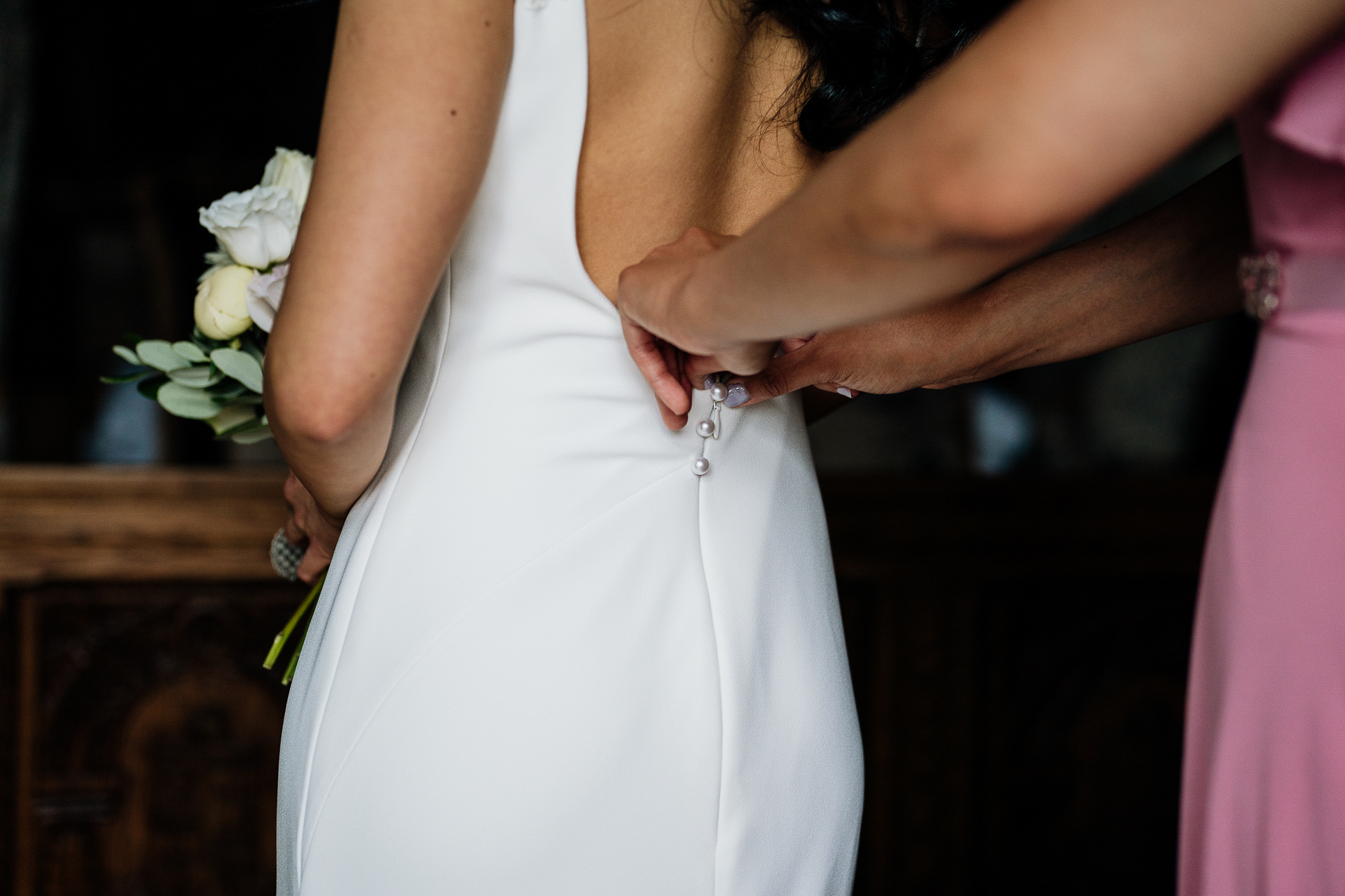 A person in a white dress