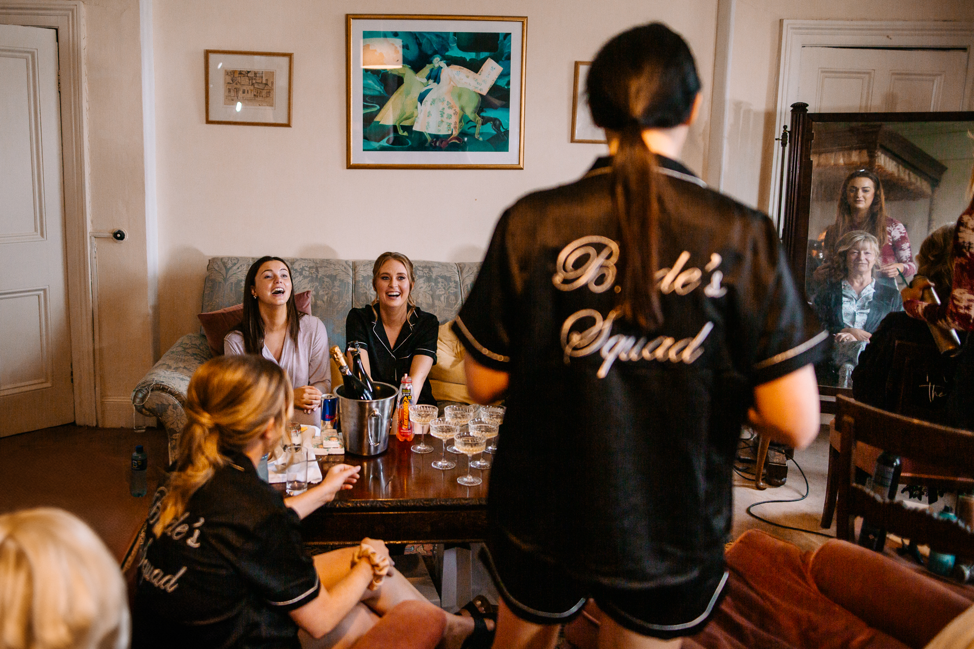 A group of people sitting around a table