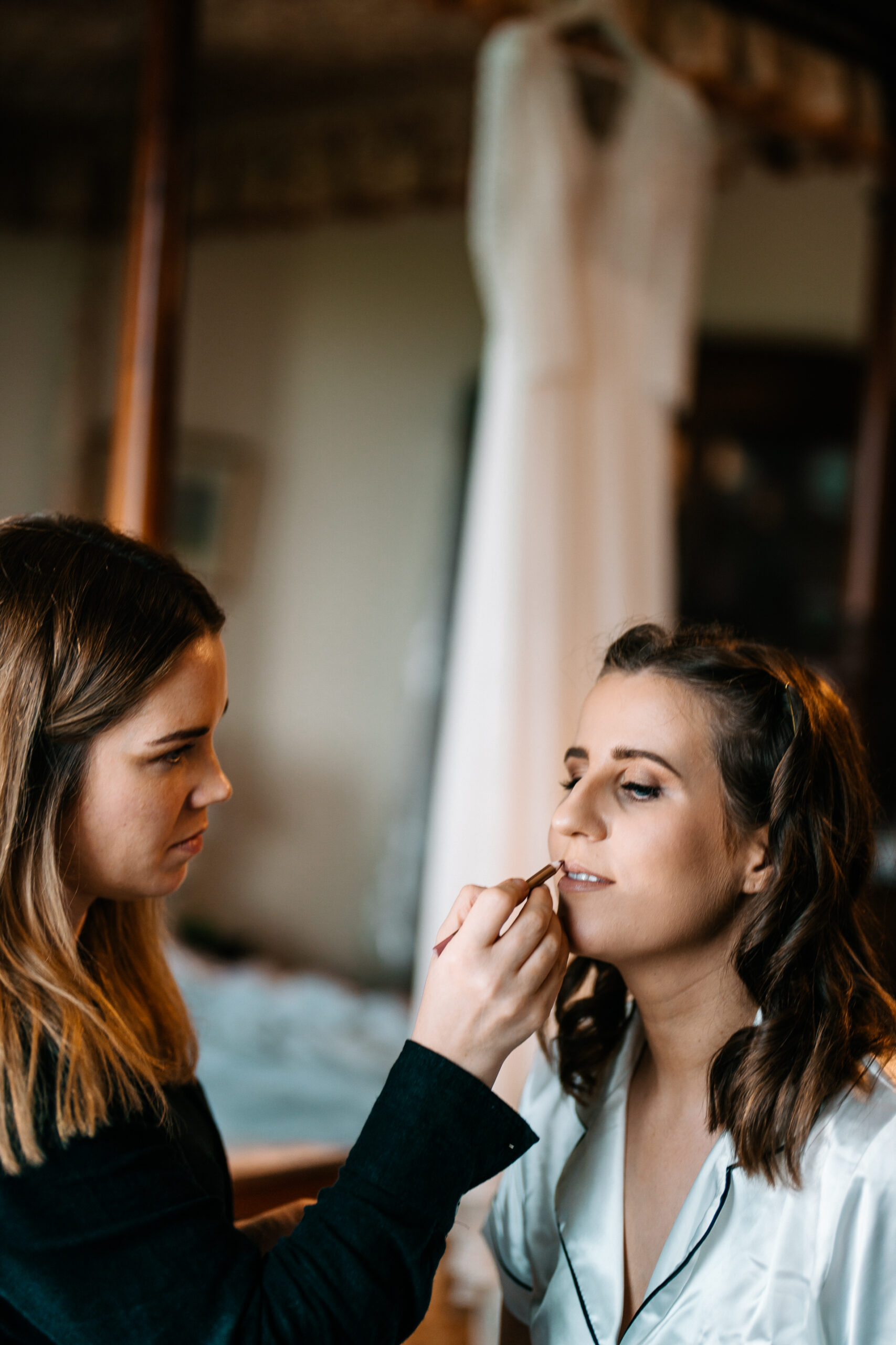 A woman smoking a cigarette