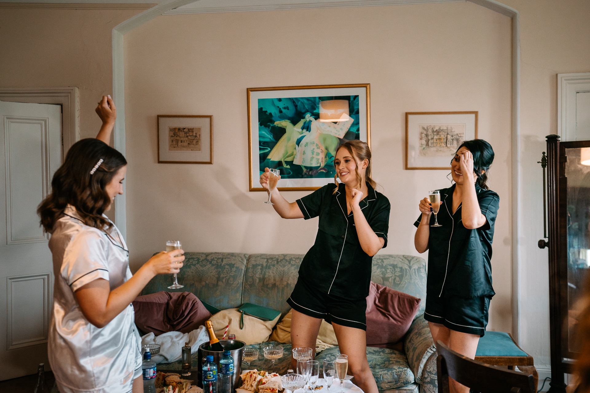 A group of women in a room