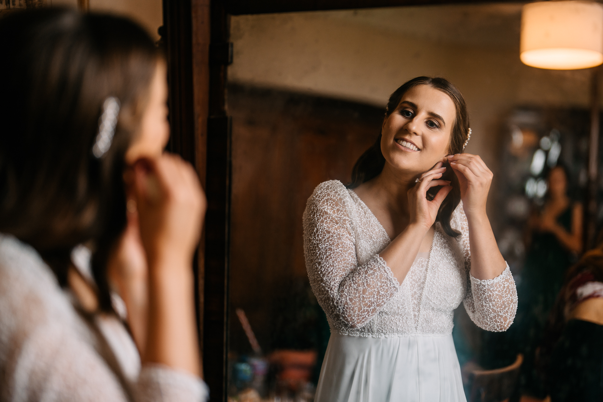 A person in a white dress