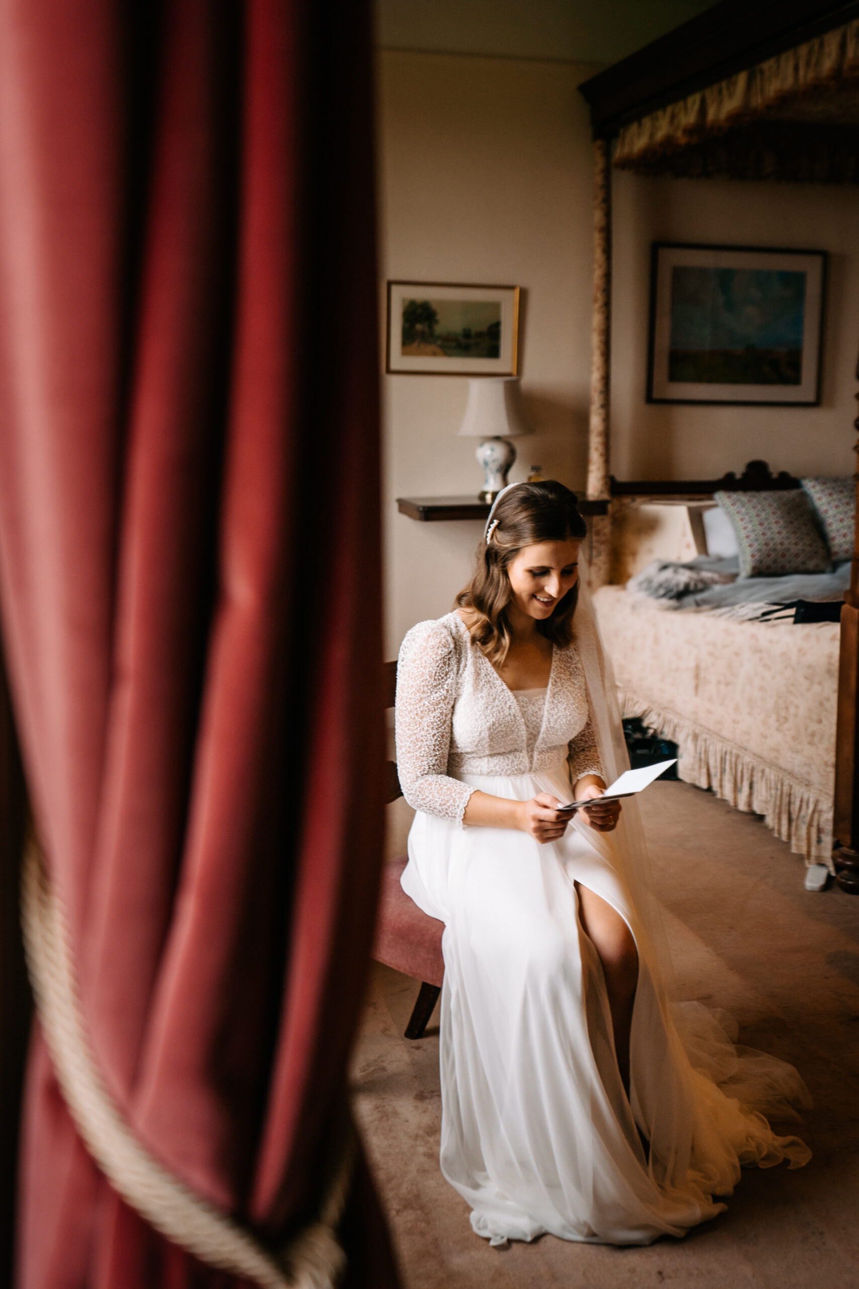 A woman in a white dress