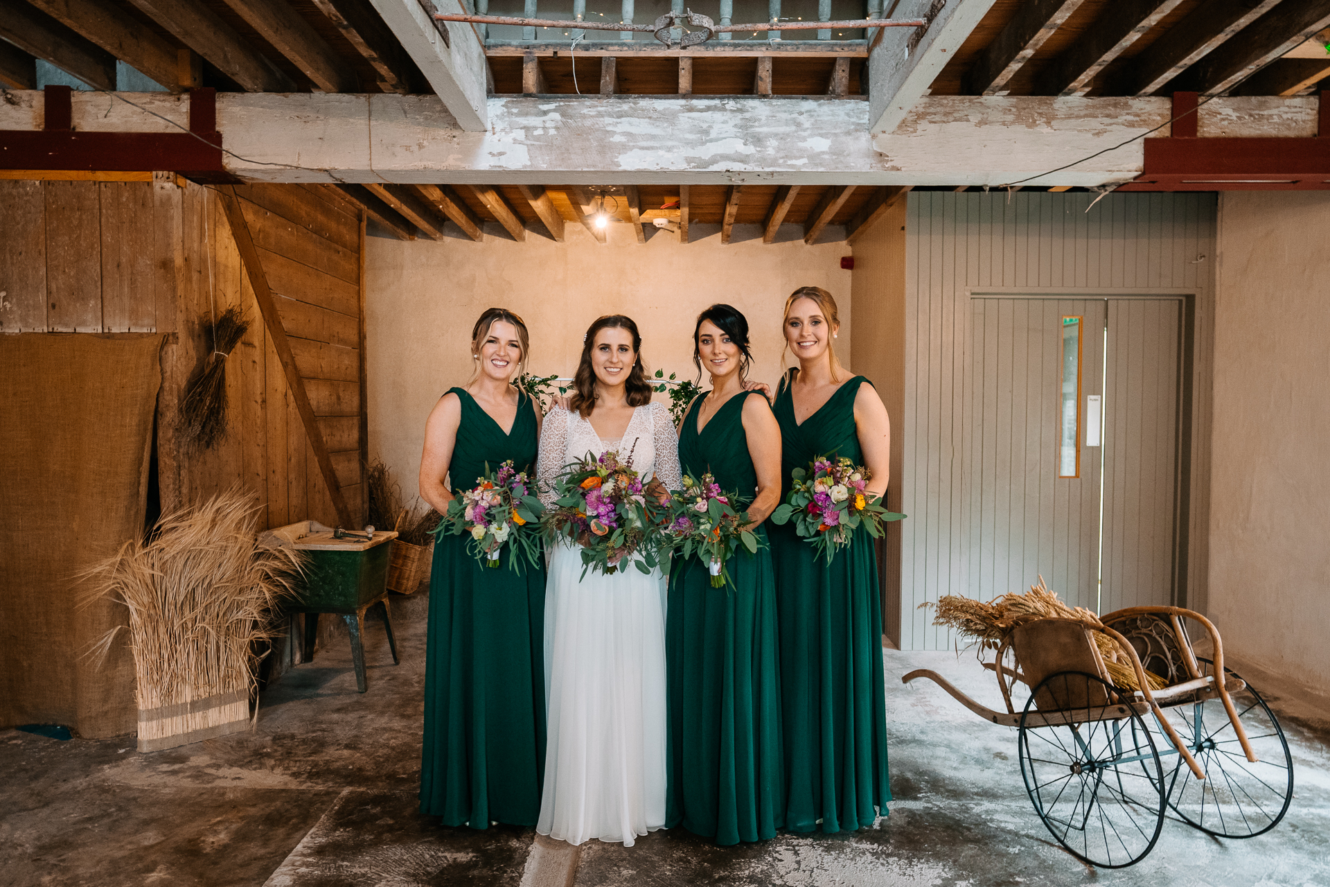 A group of women in dresses