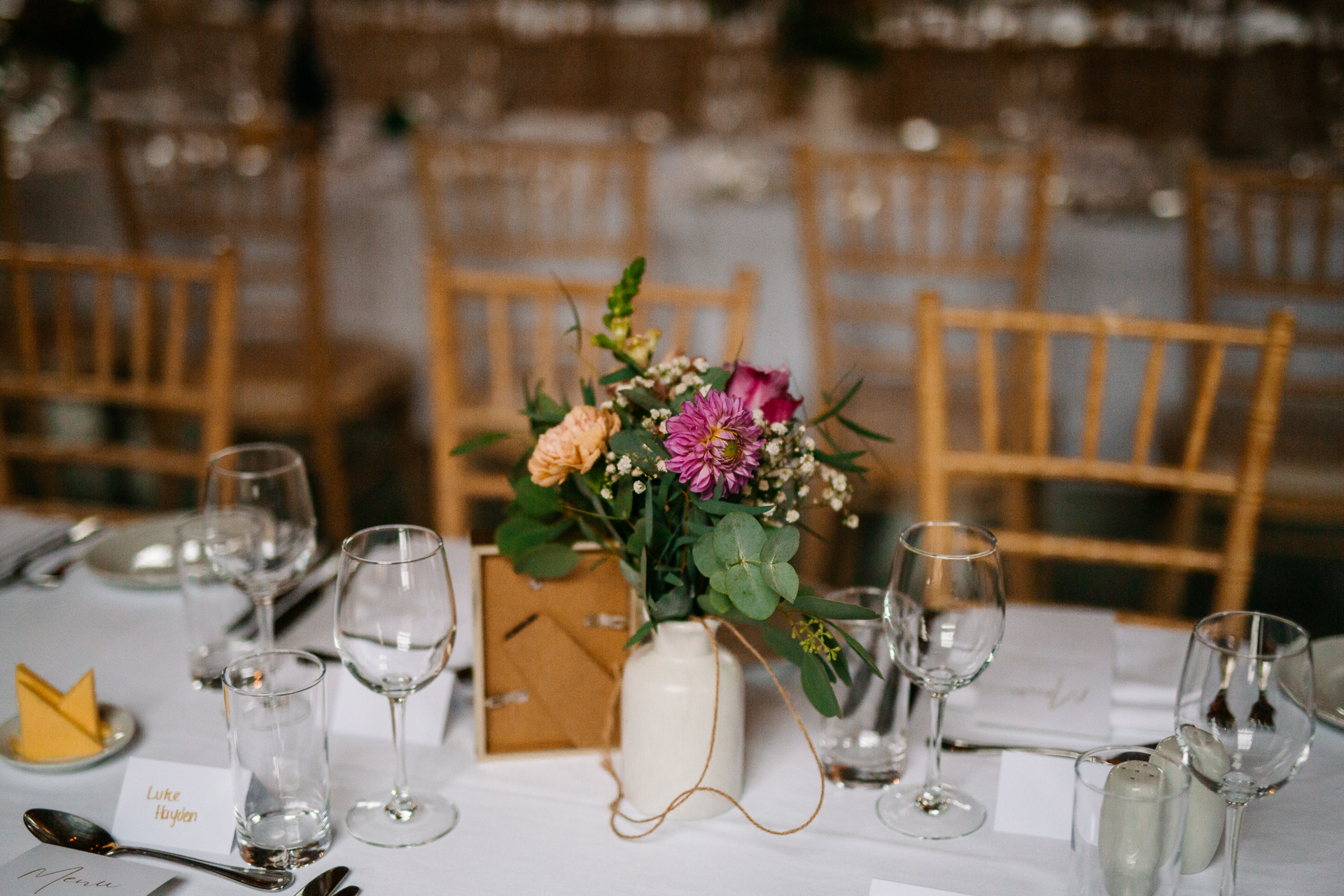 A vase of flowers on a table