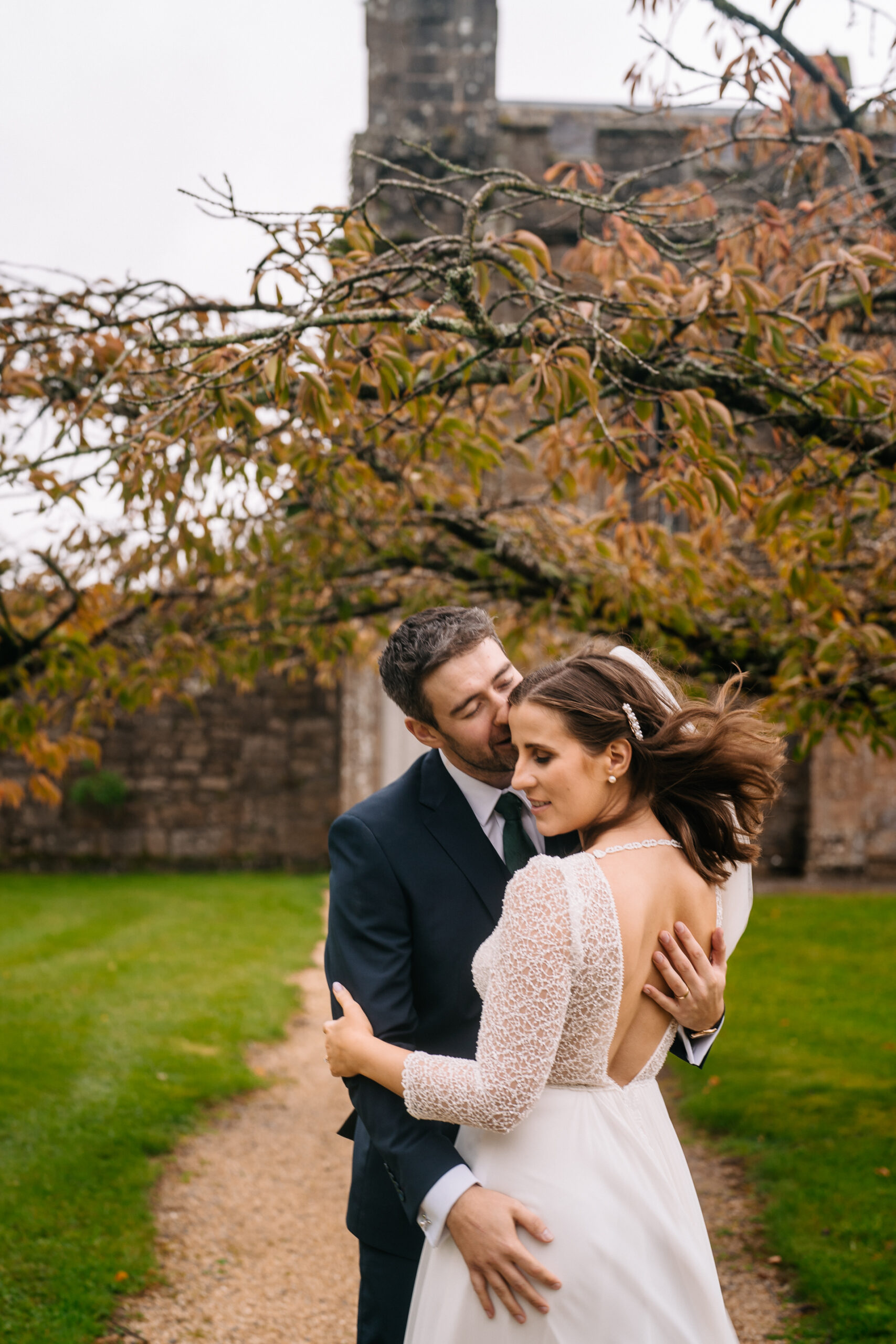 A man and woman kissing