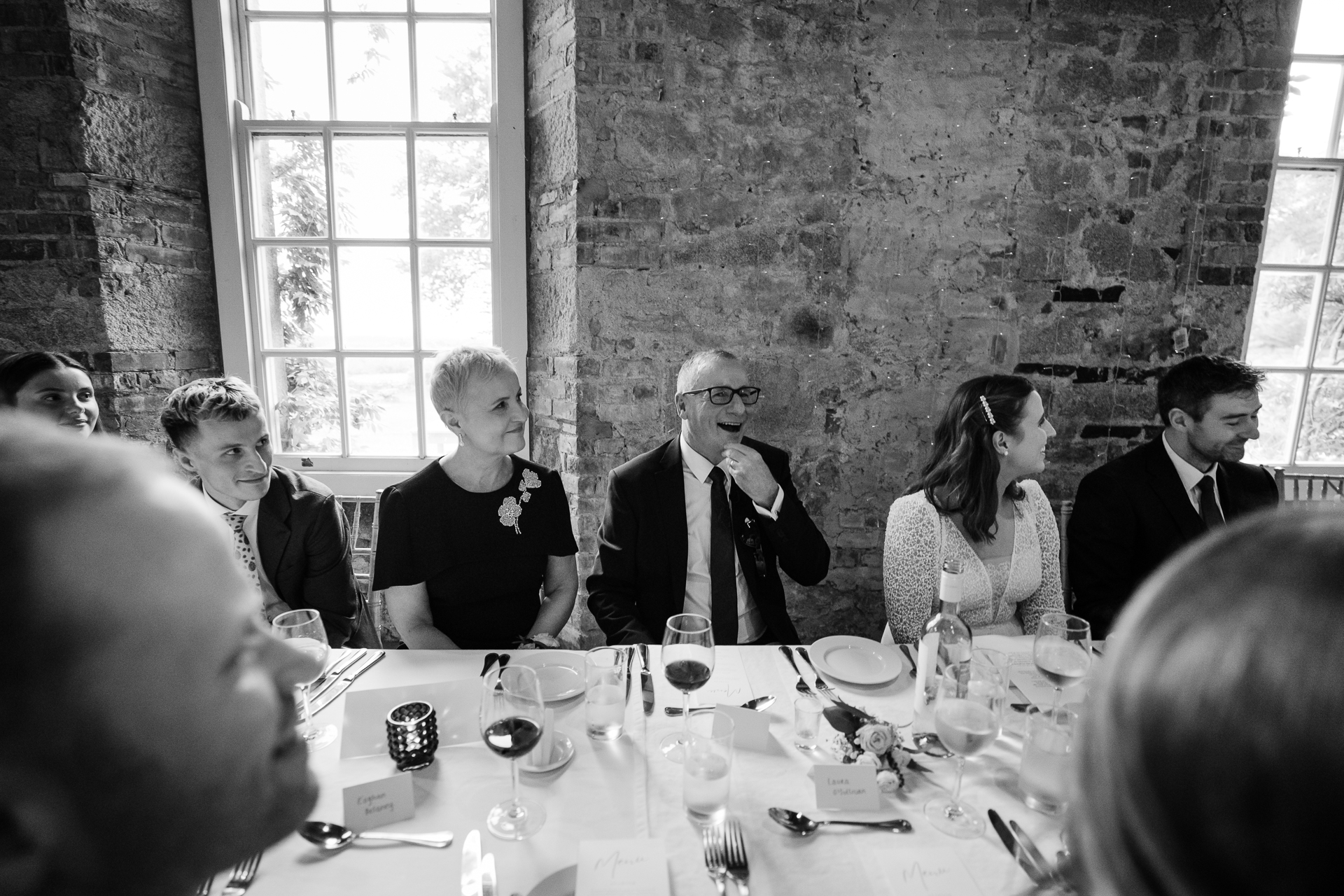 A group of people sitting around a table