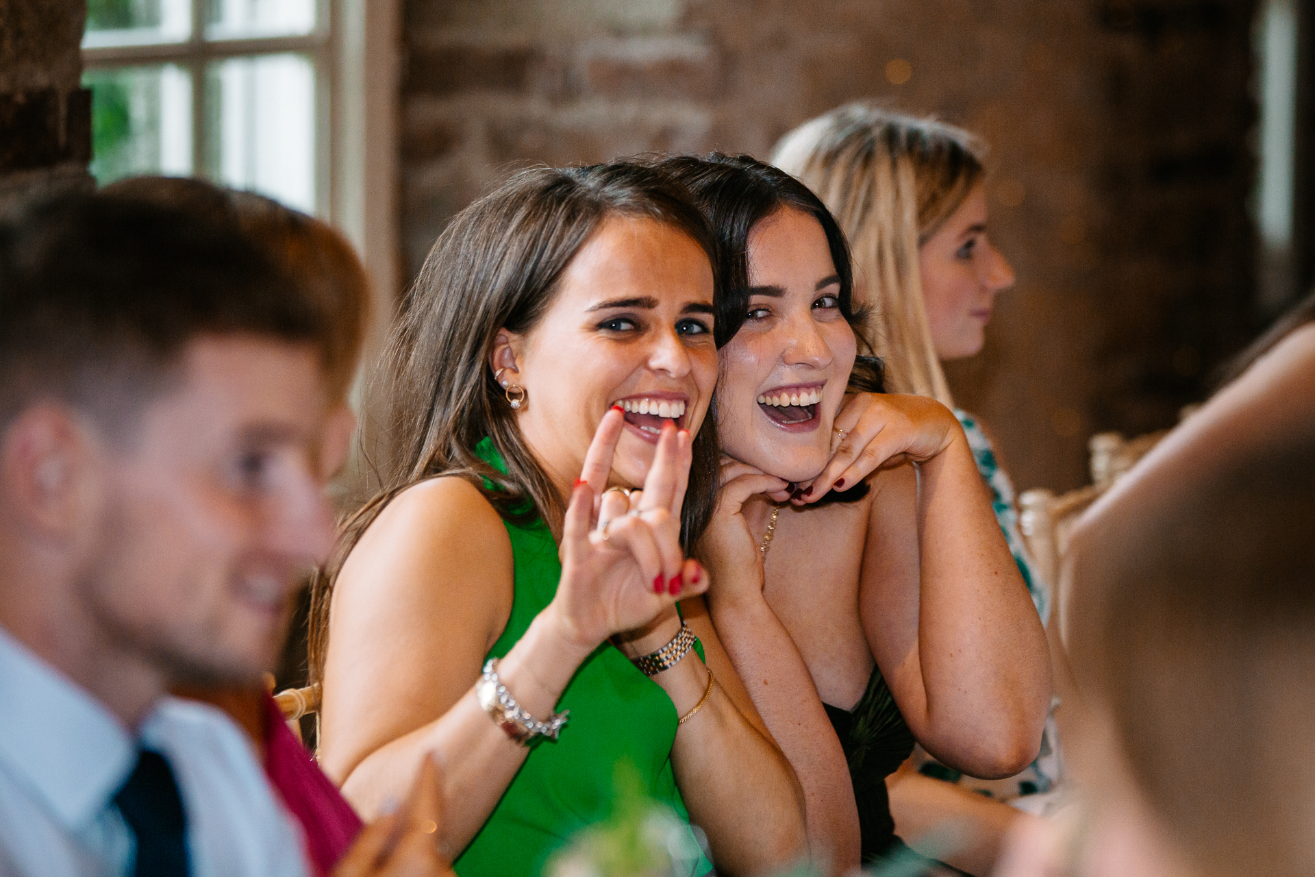 A group of people clapping