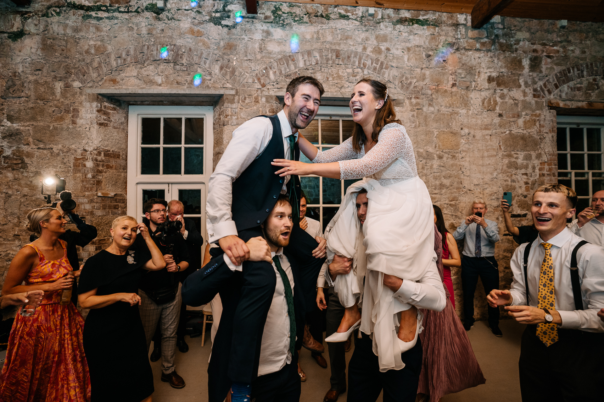 A man and woman dancing together