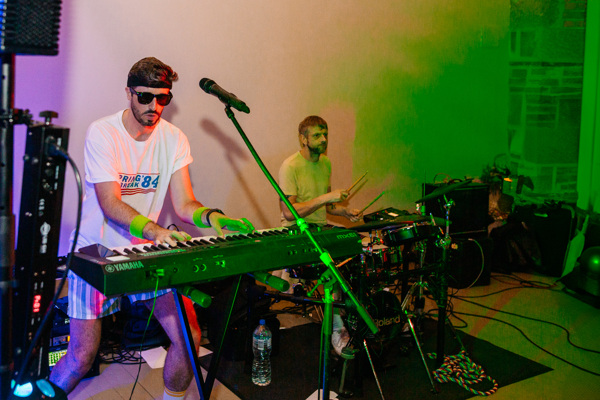 A group of men playing musical instruments