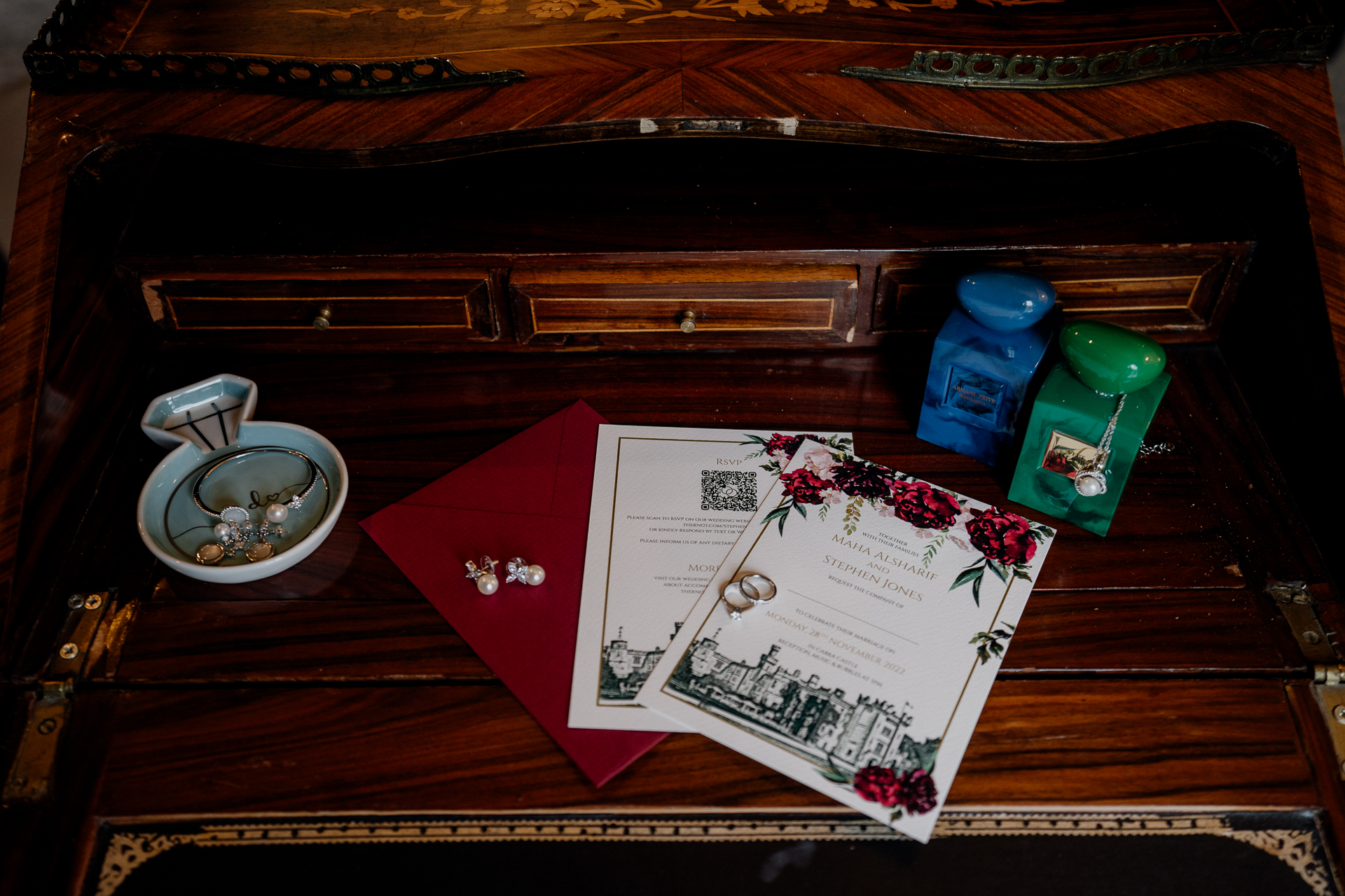 A book and a bowl of food on a table