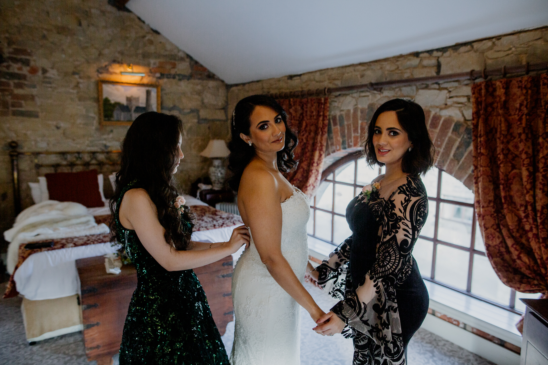 A group of women posing for a picture