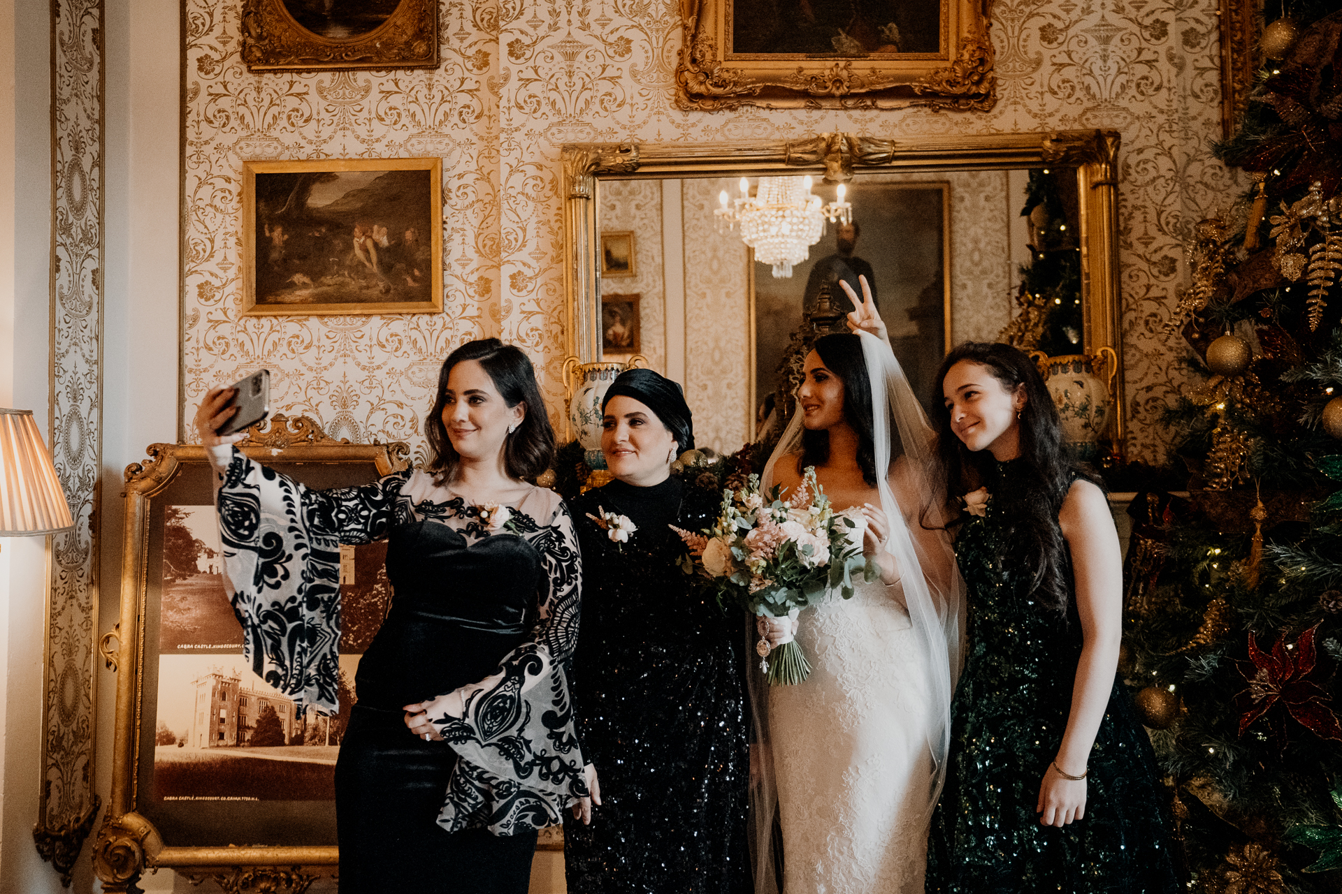 A group of women posing for a picture