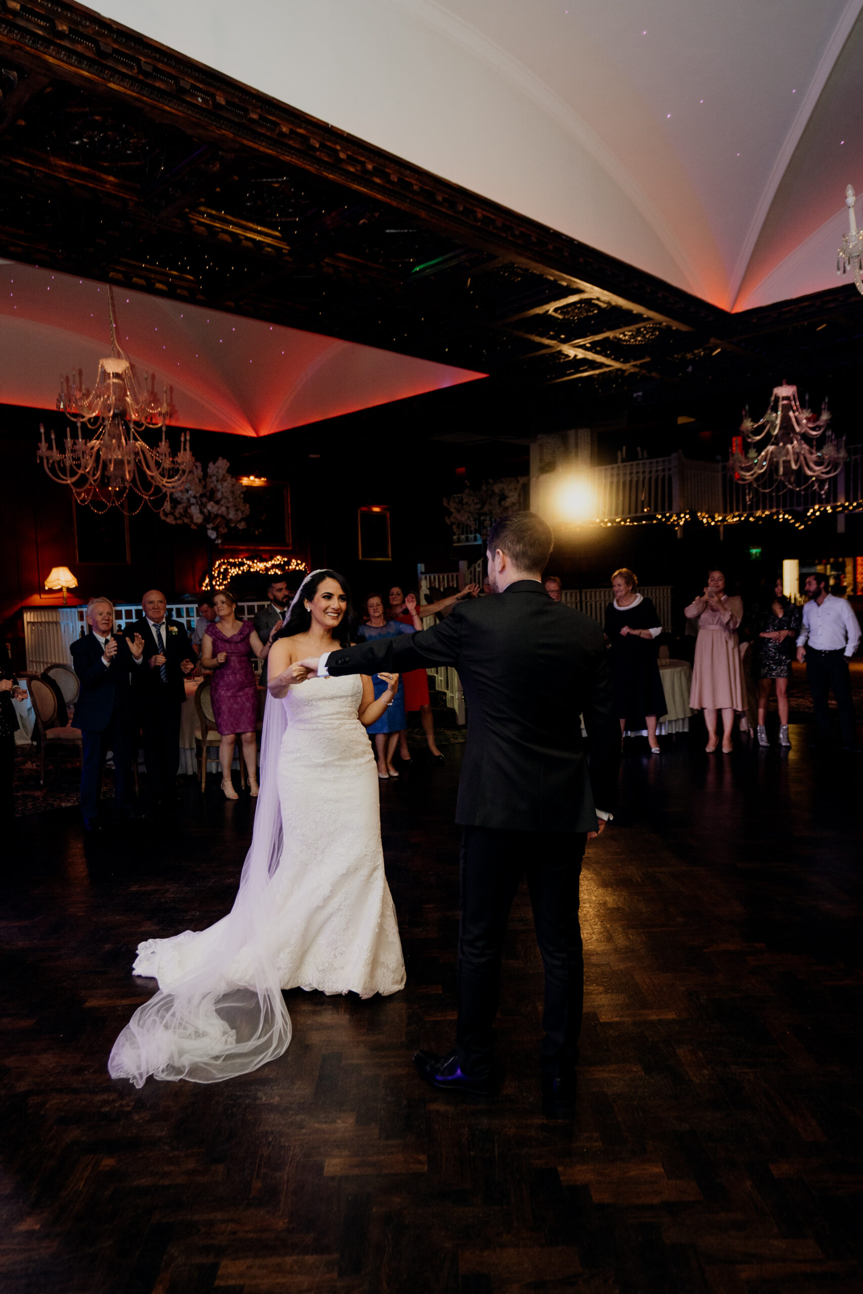 A man and woman dancing