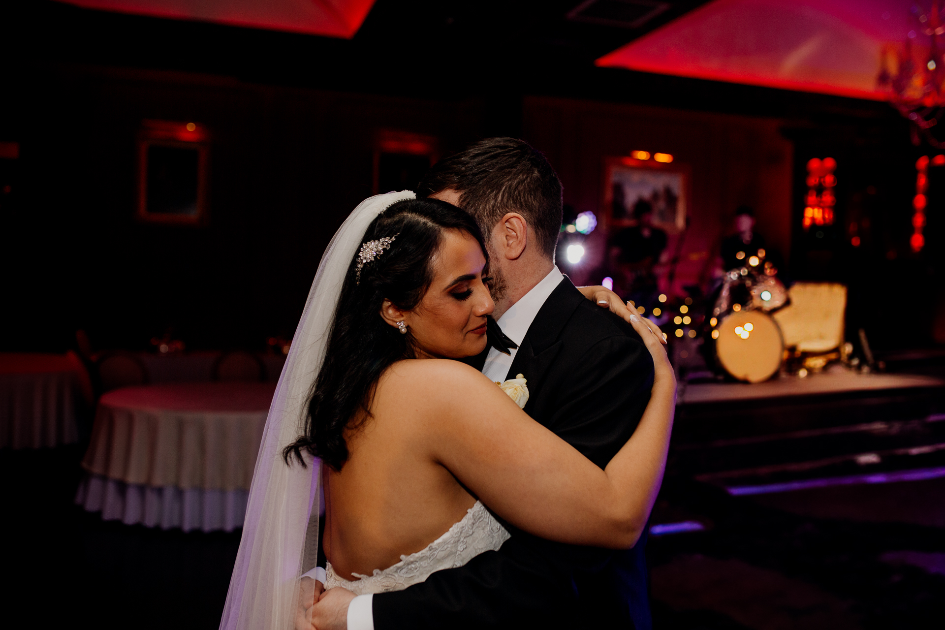 A man and woman kissing