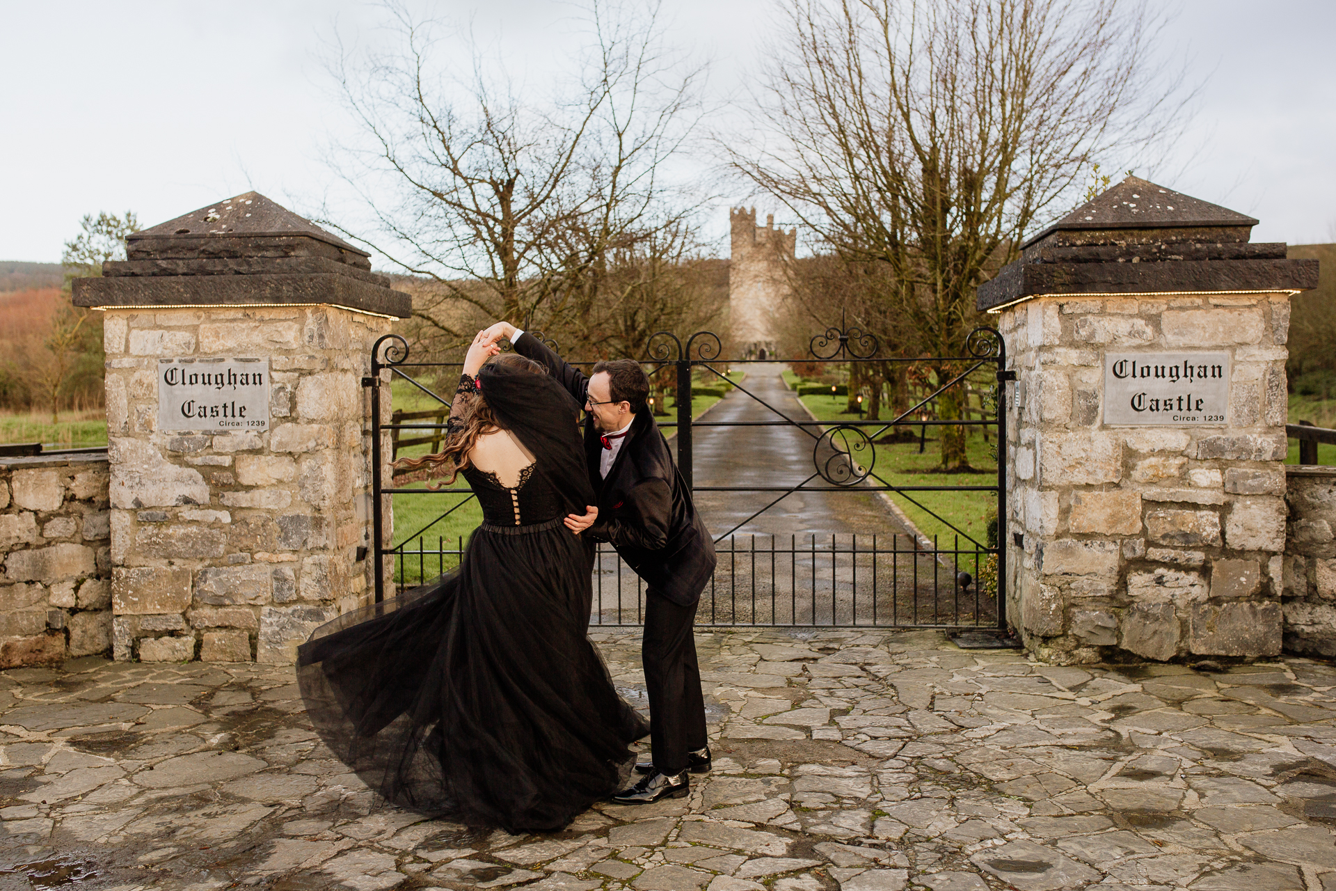 A man and woman kissing