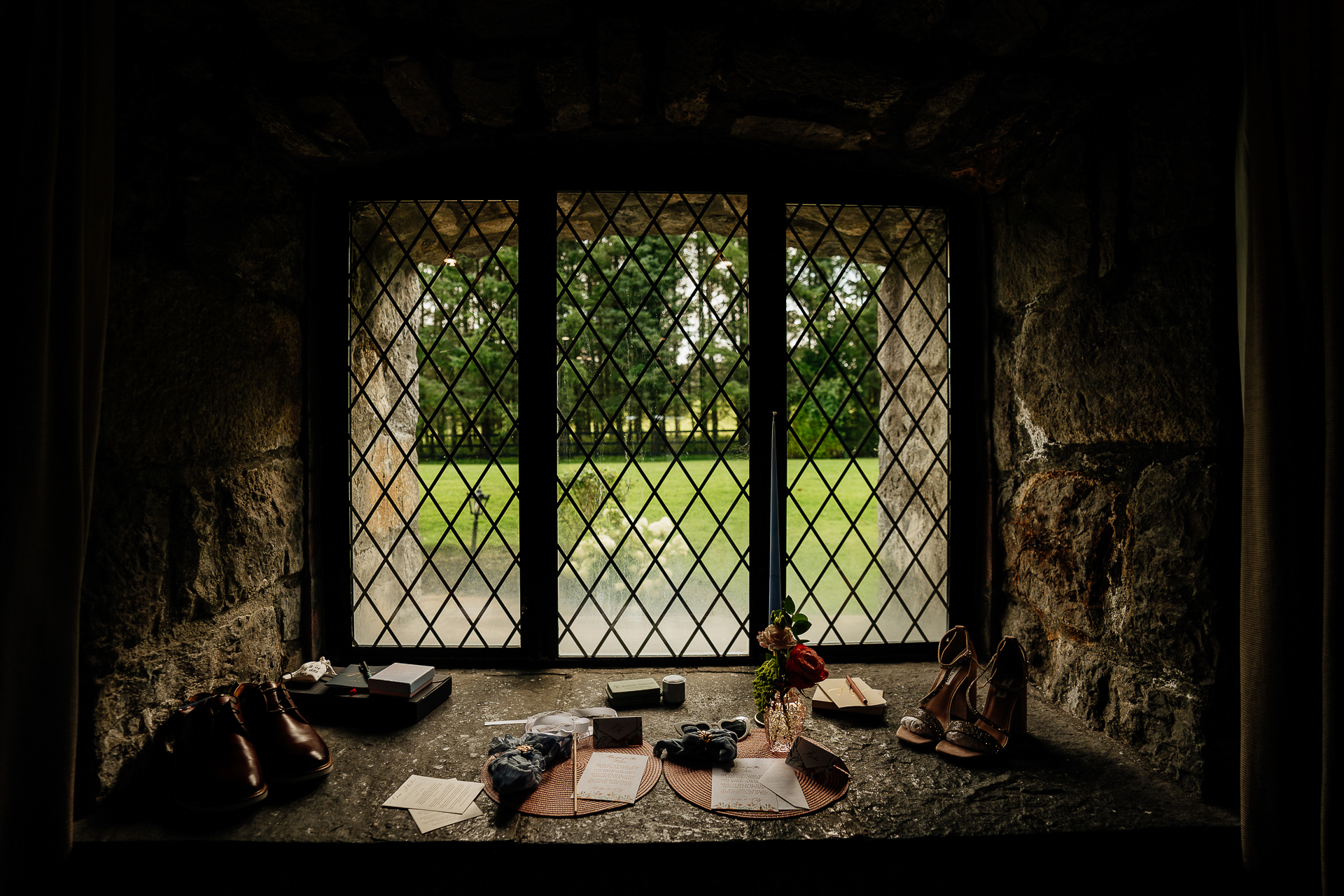 A person sitting in a doorway