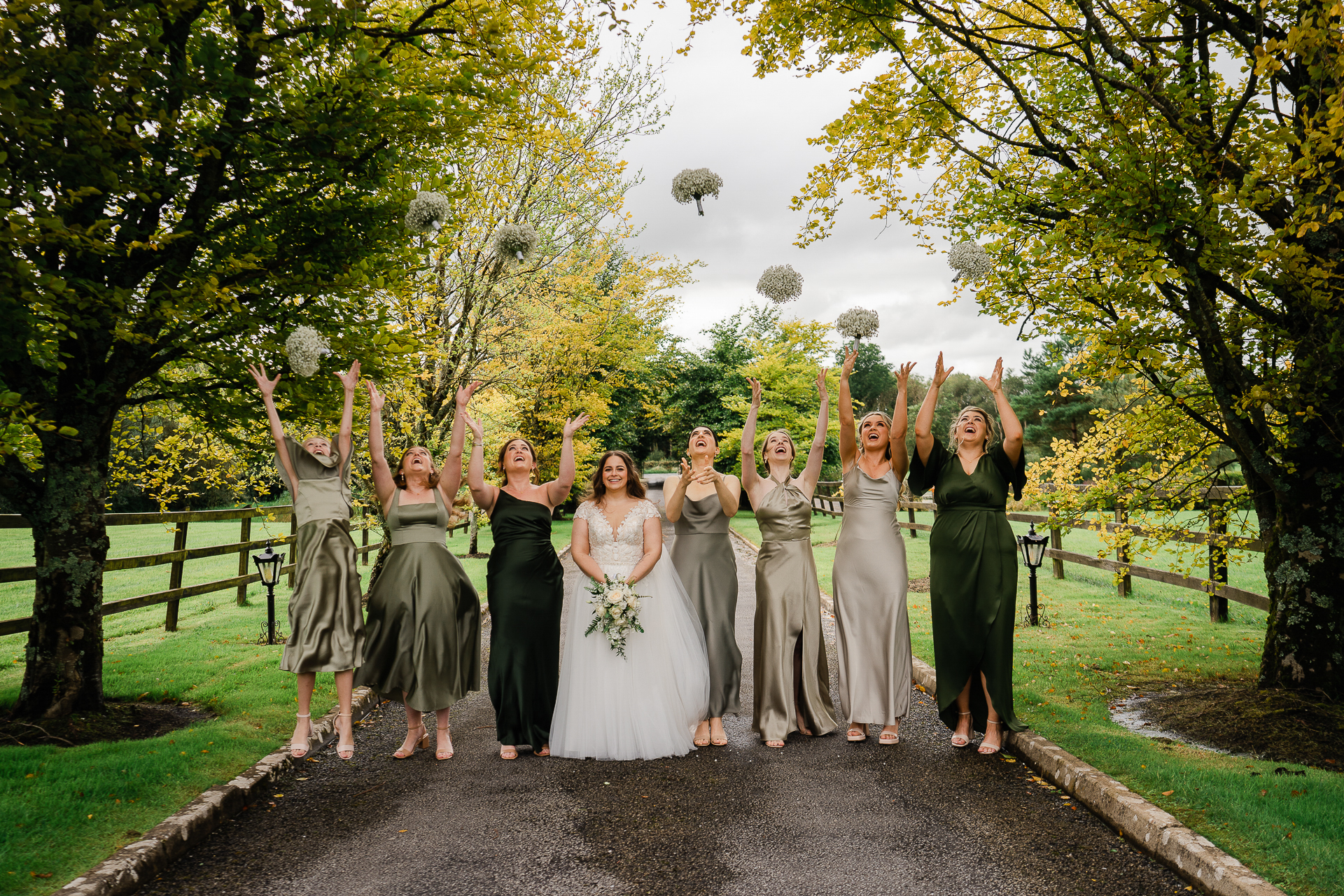 A group of women posing for a picture