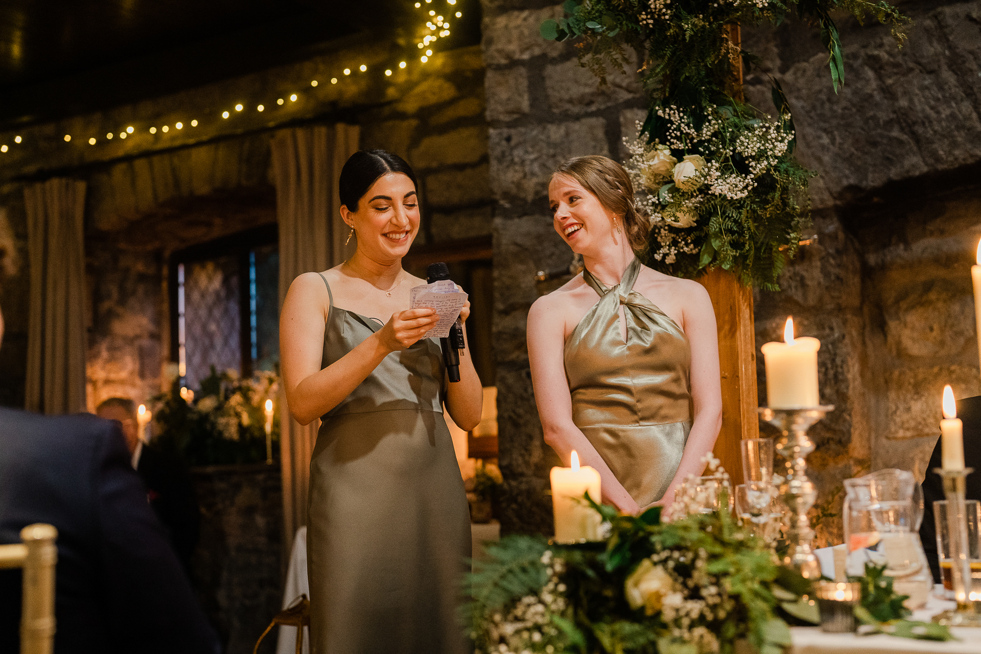 Two women in formal wear