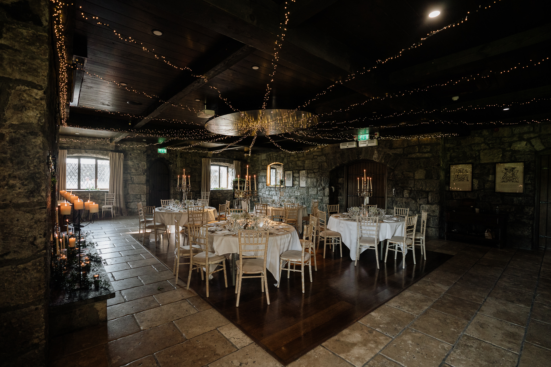 A room with tables and chairs