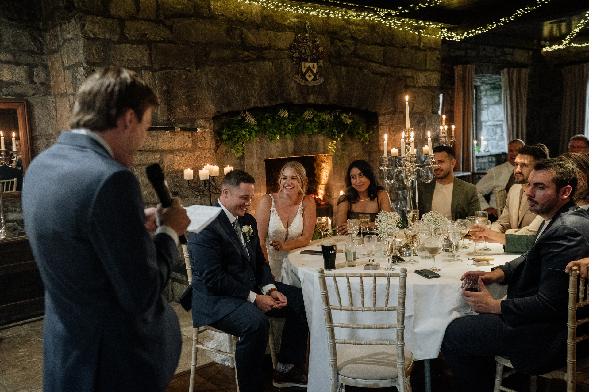 A group of people sitting around a table