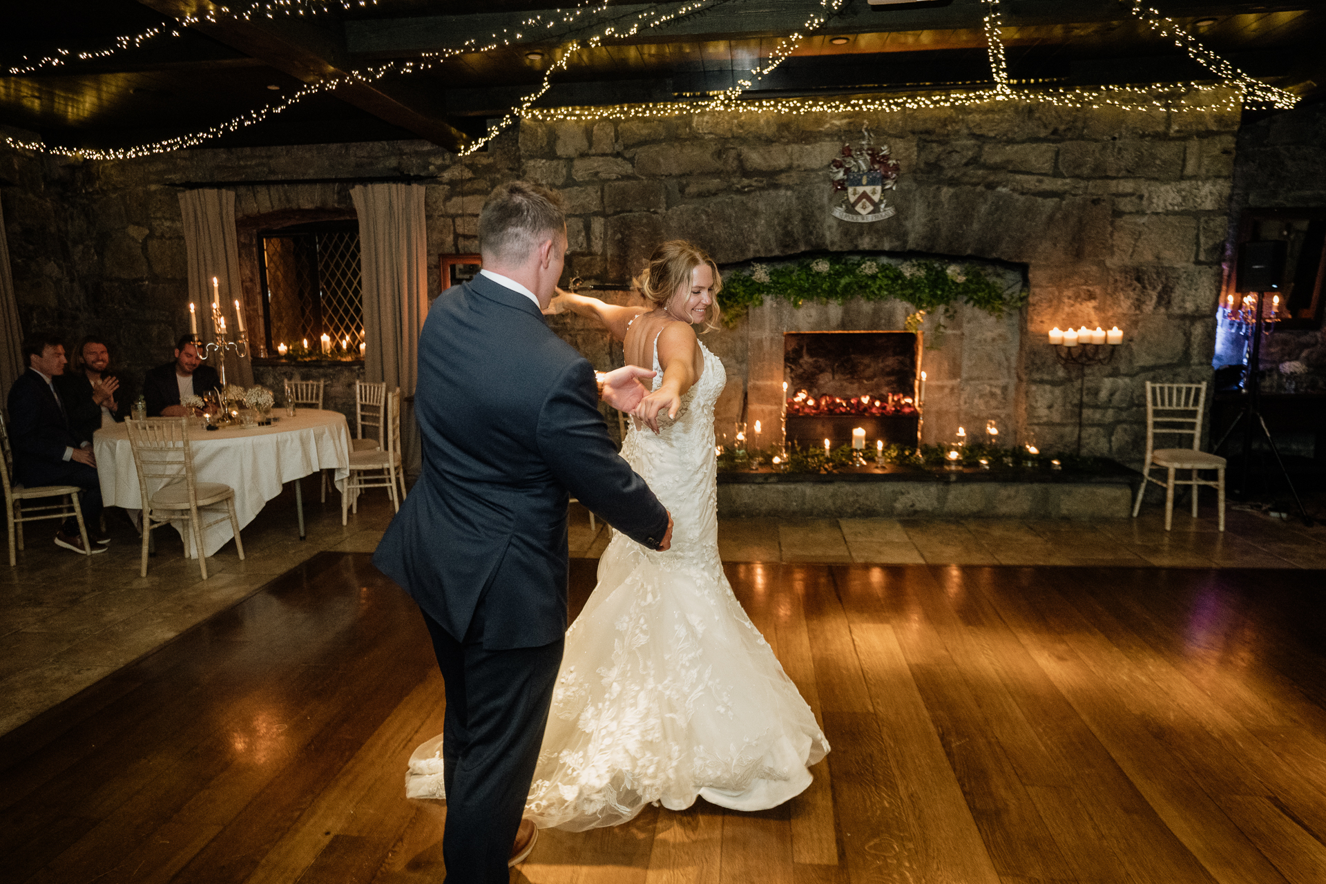 A man and woman dancing