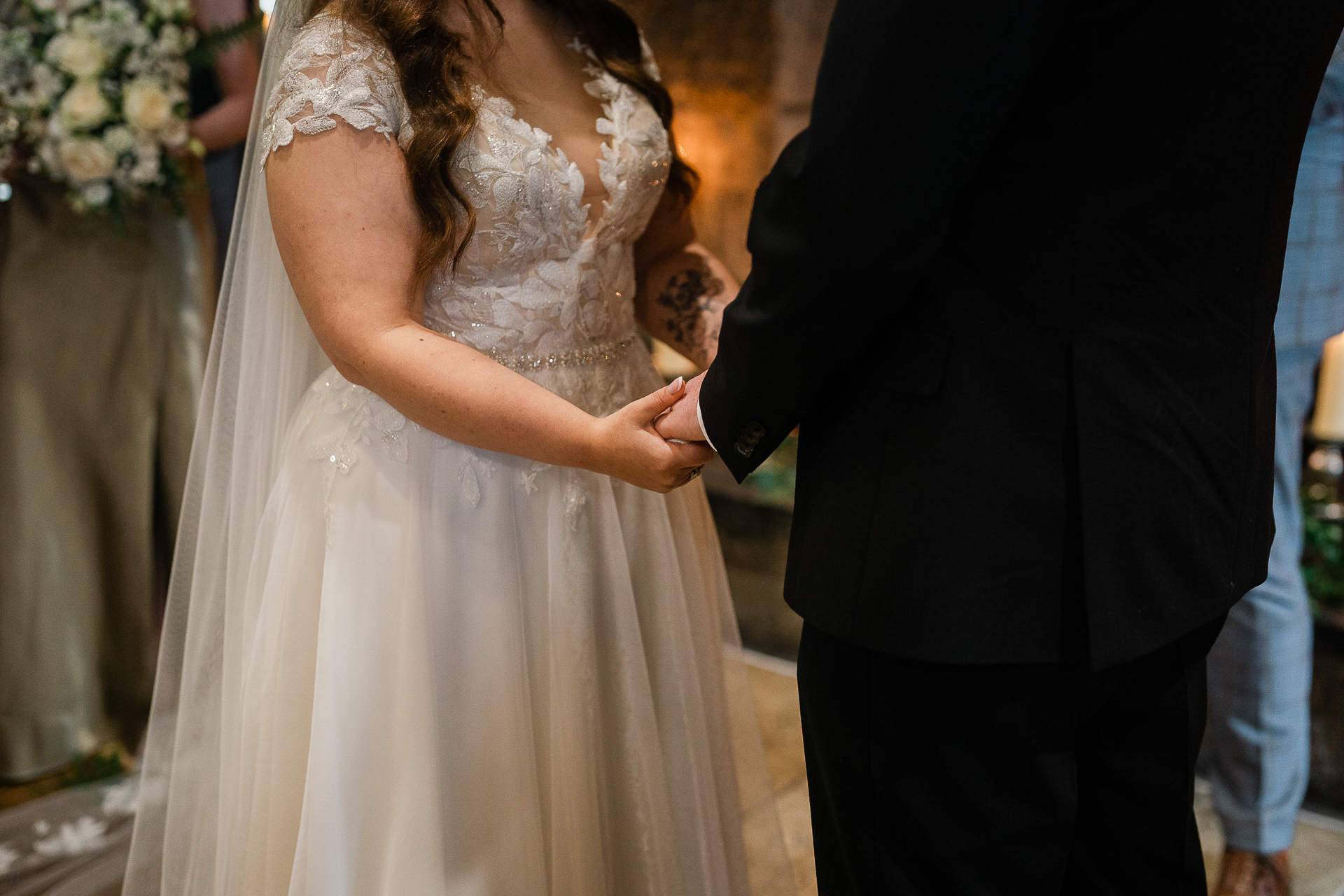 A person in a wedding dress