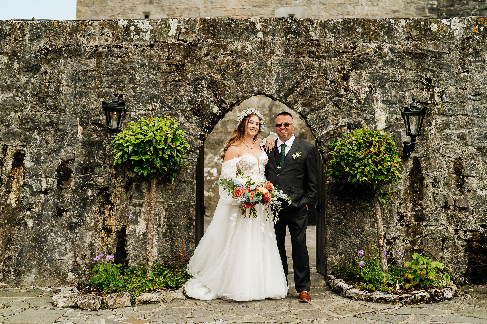 A man and woman posing for a picture