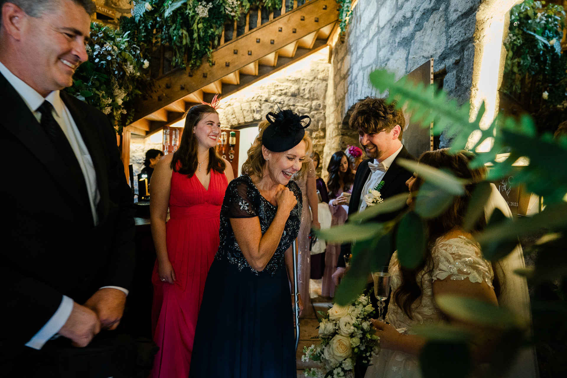 A group of people in formal wear