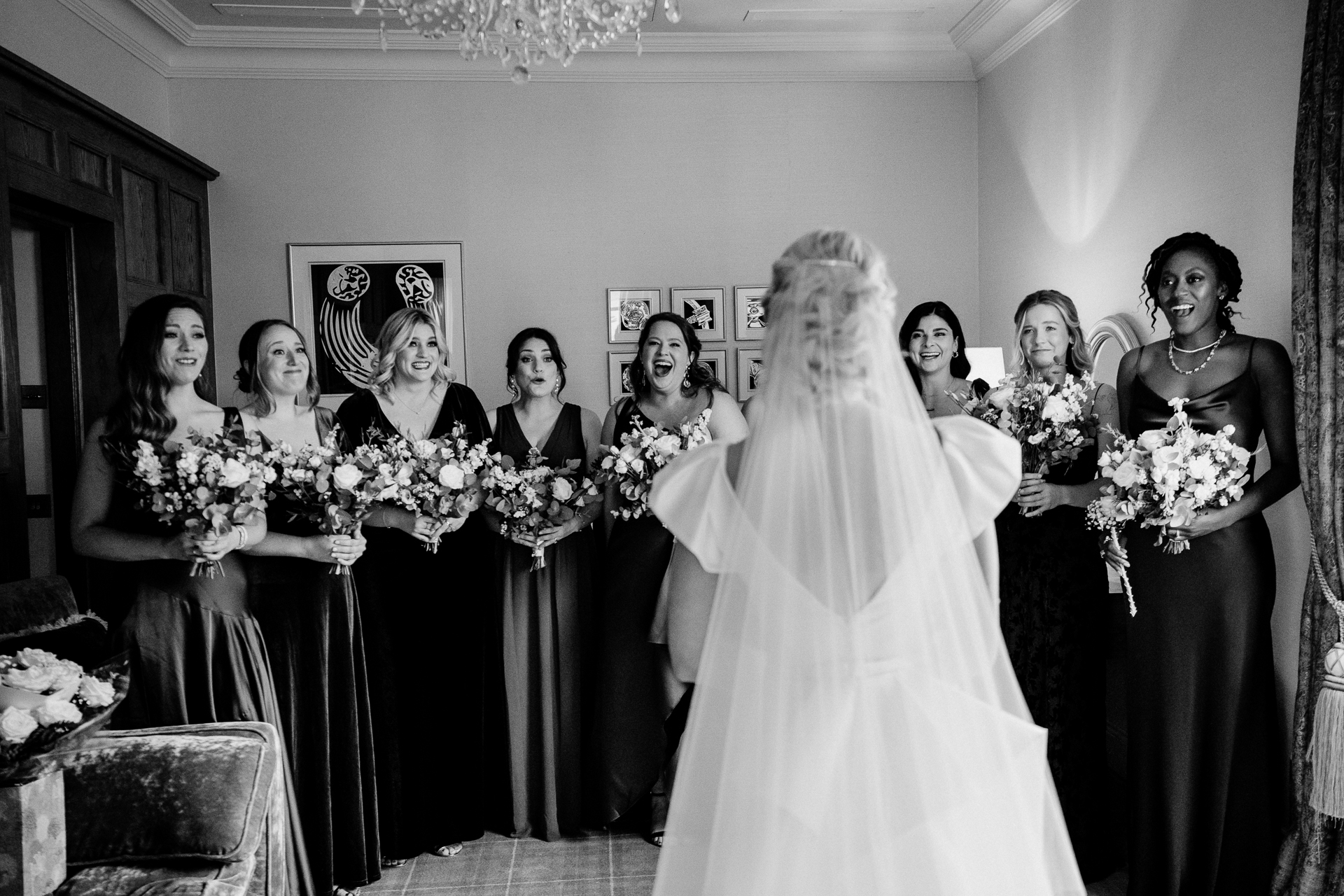 A bride and groom walking down the aisle