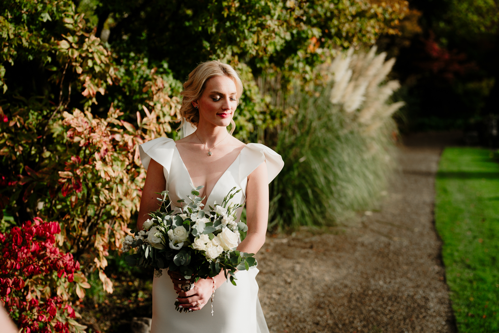 A person in a white dress