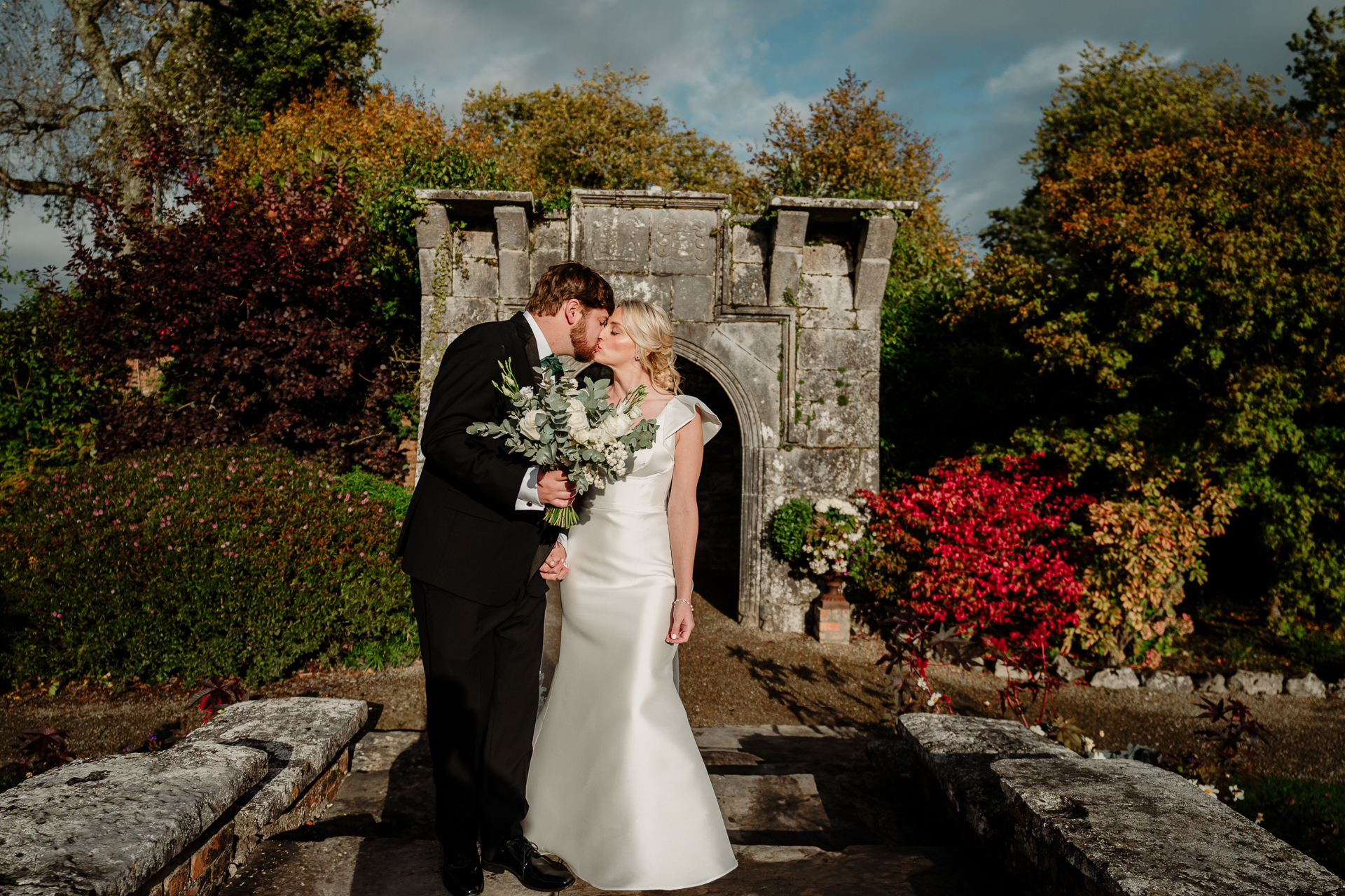 A man and woman kissing